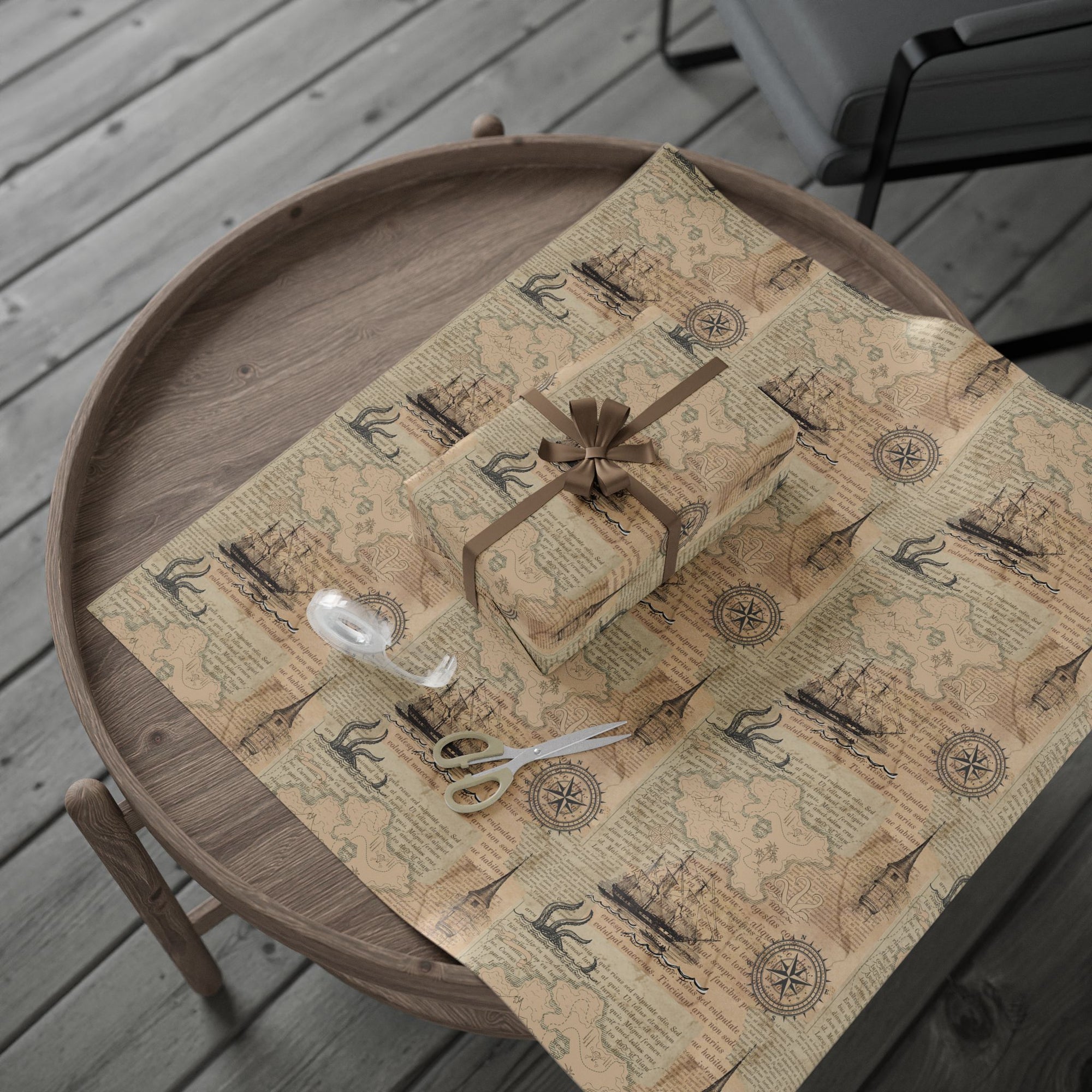 Maps in Pages Wrapping Paper