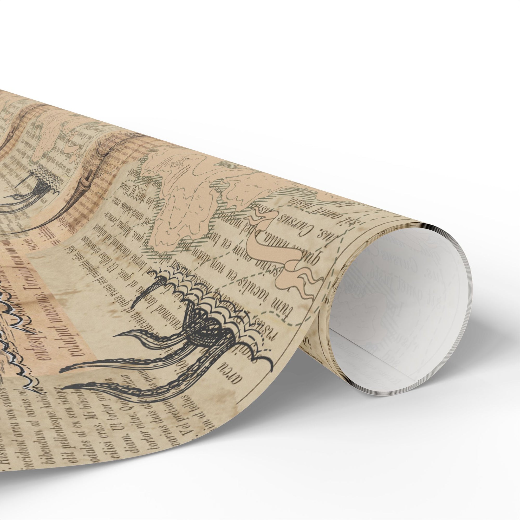 Maps in Pages Wrapping Paper