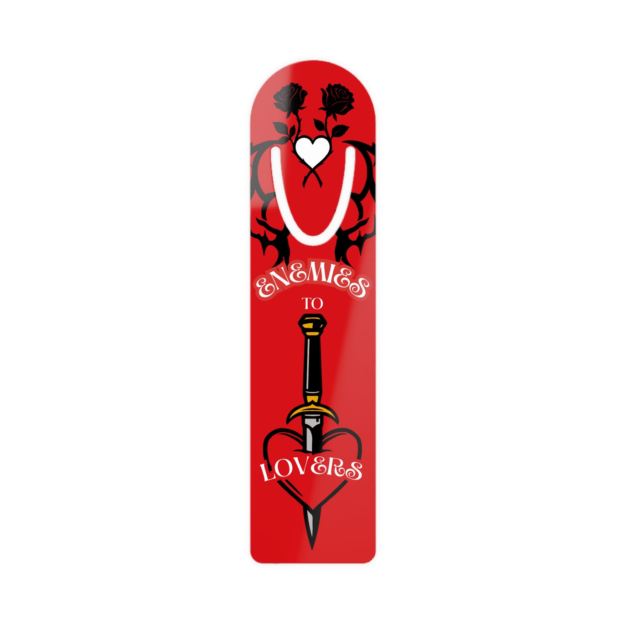 Enemies to Lovers Red Bookmark