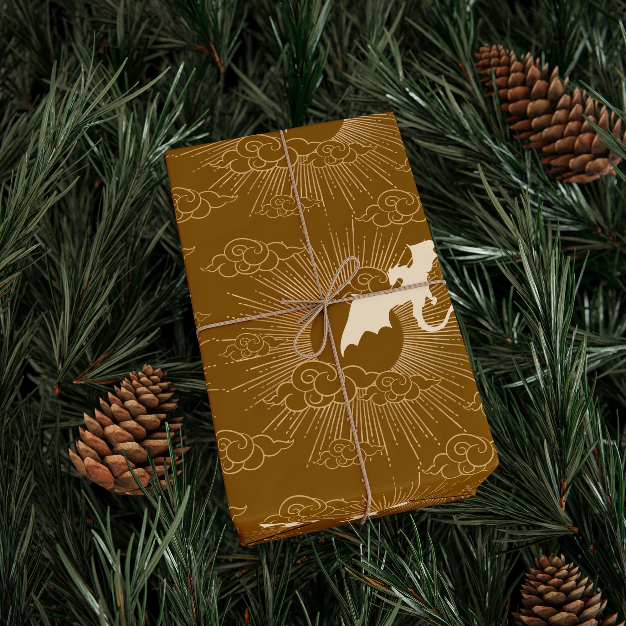 Dragon in Sun Wrapping Paper