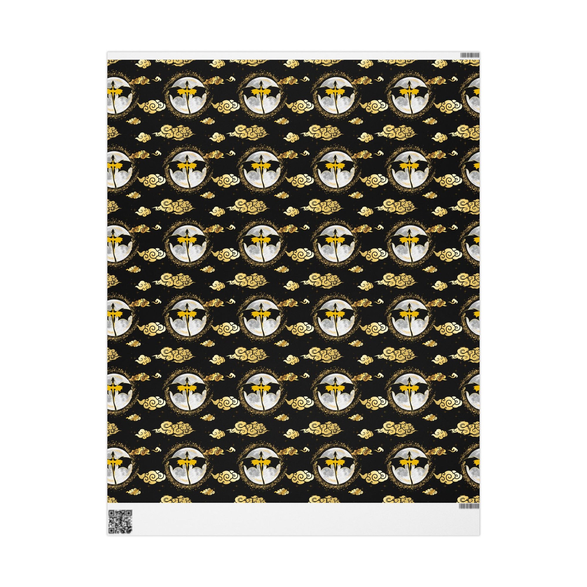 Dragons in Moonlight Wrapping Papers