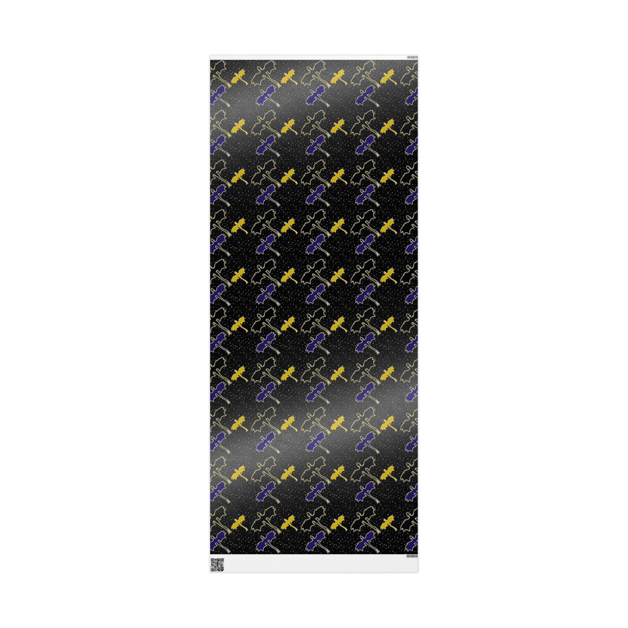 Three Dragons in Night Sky Wrapping Paper