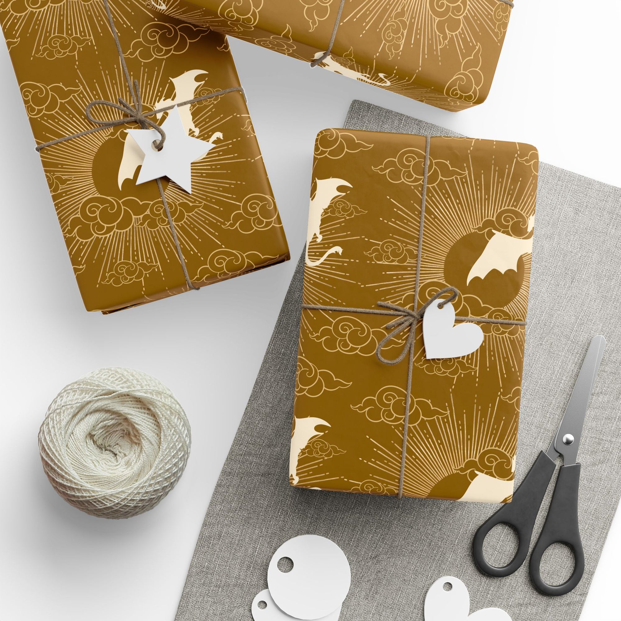 Dragon in Sun Wrapping Paper
