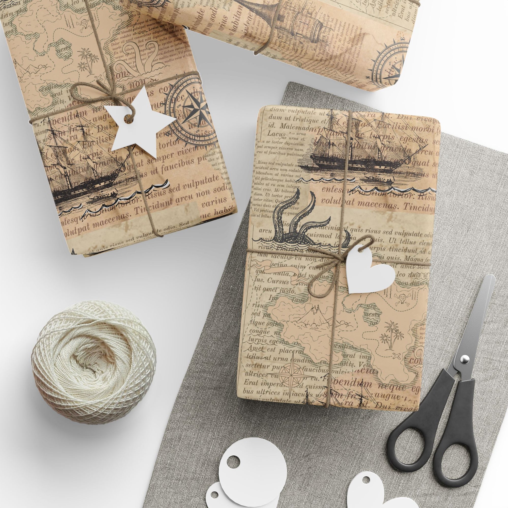 Maps in Pages Wrapping Paper