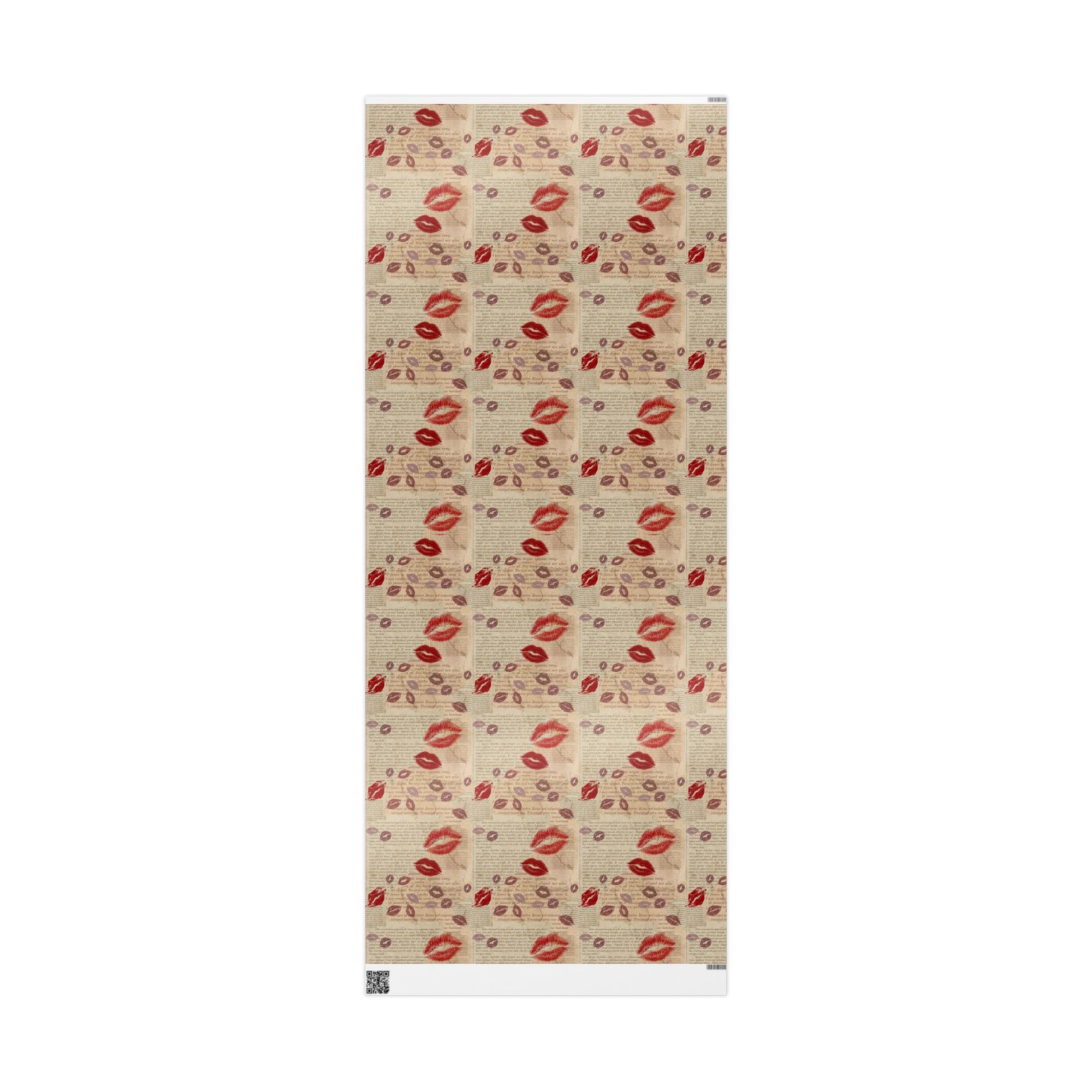 Kisses and Pages Wrapping Paper