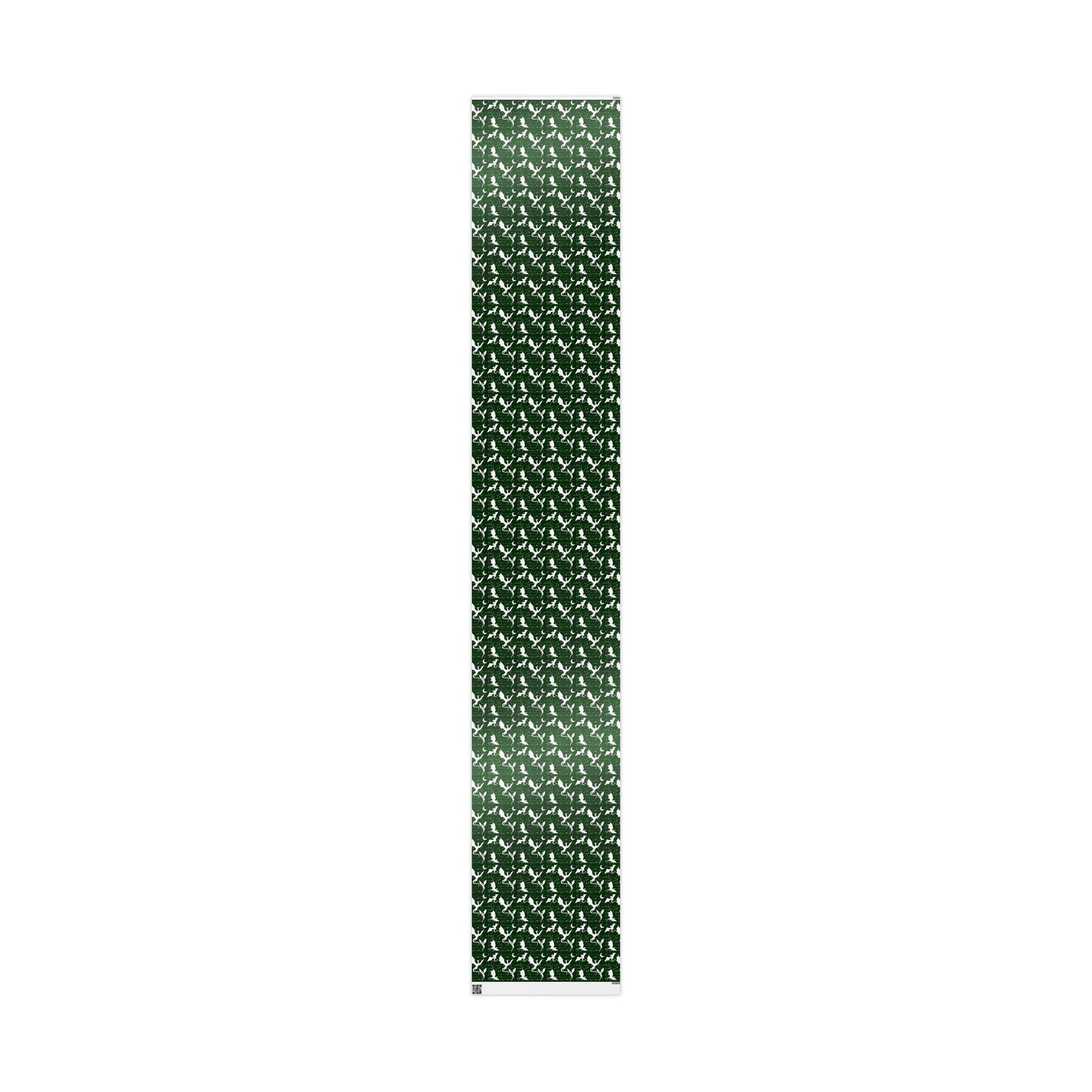 Fictional Dragons Green Wrapping Paper