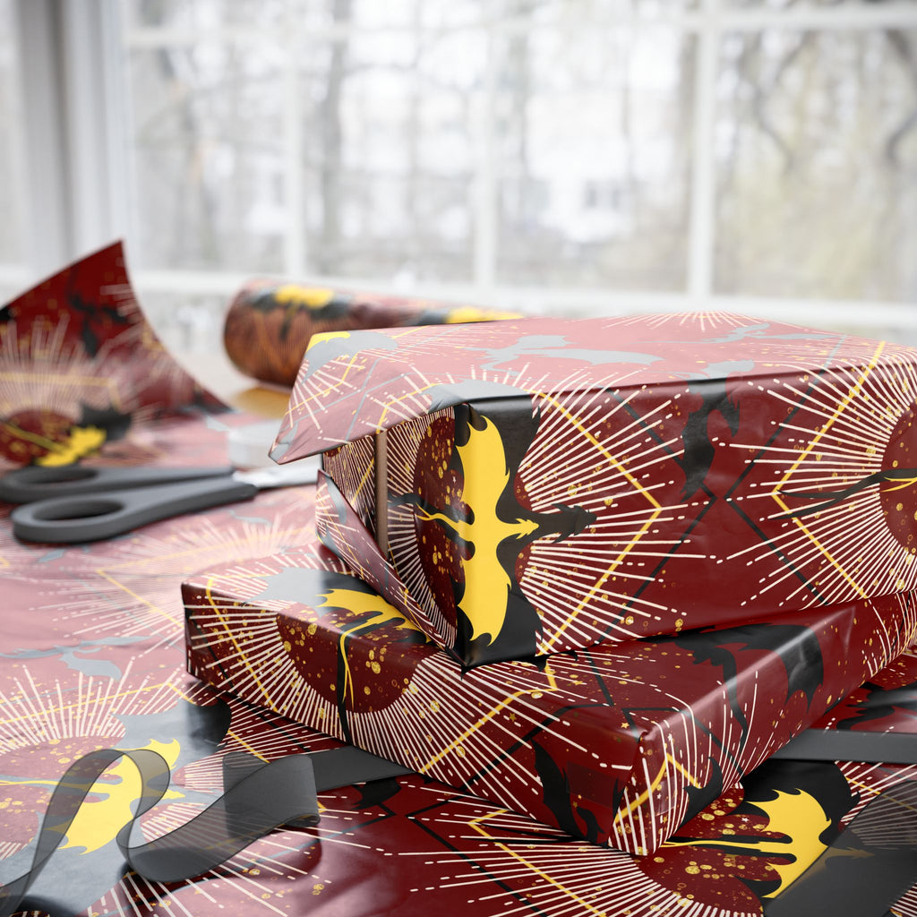 Cherry Red Dragon Wrapping Paper