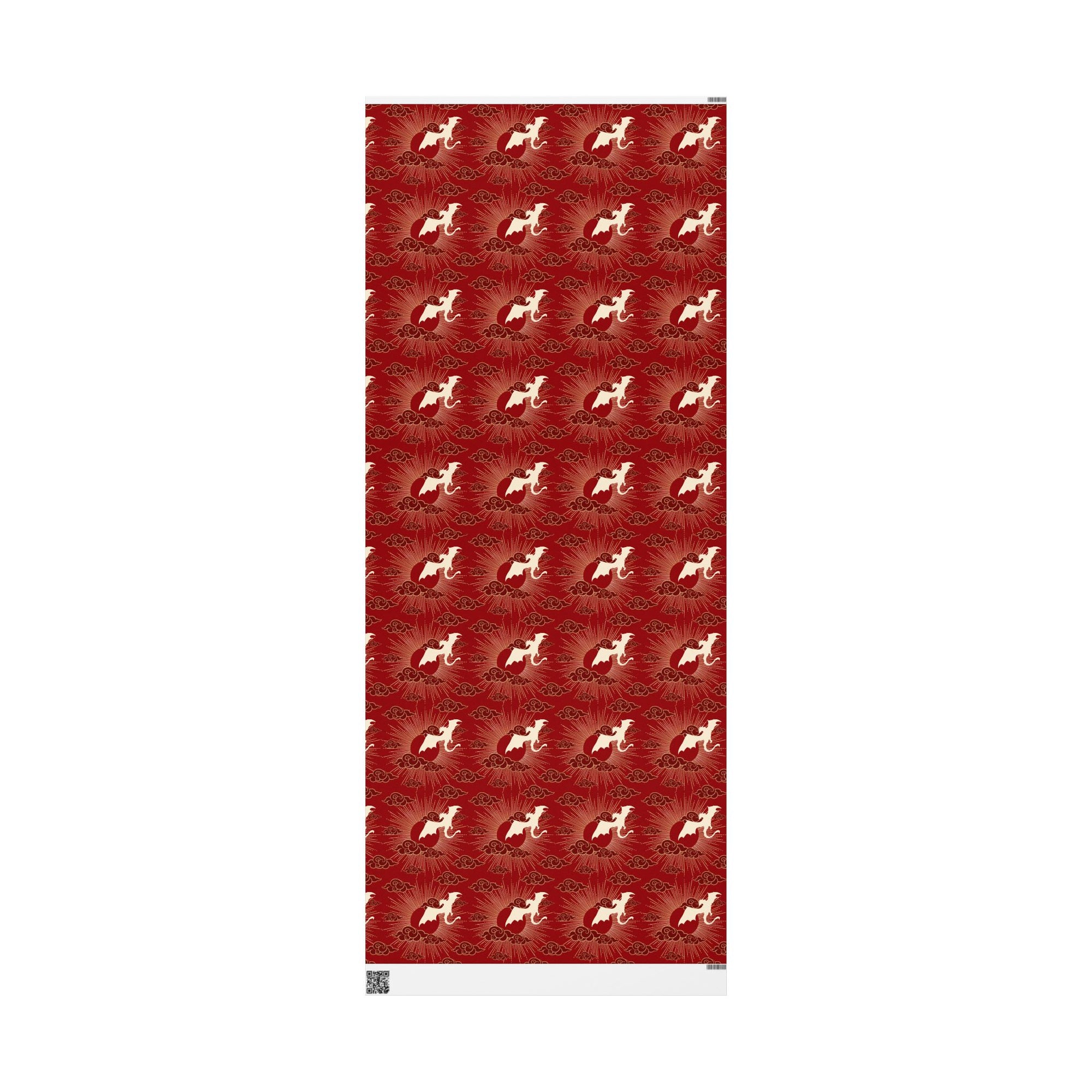 Dragons and Cherry Sun Wrapping Paper