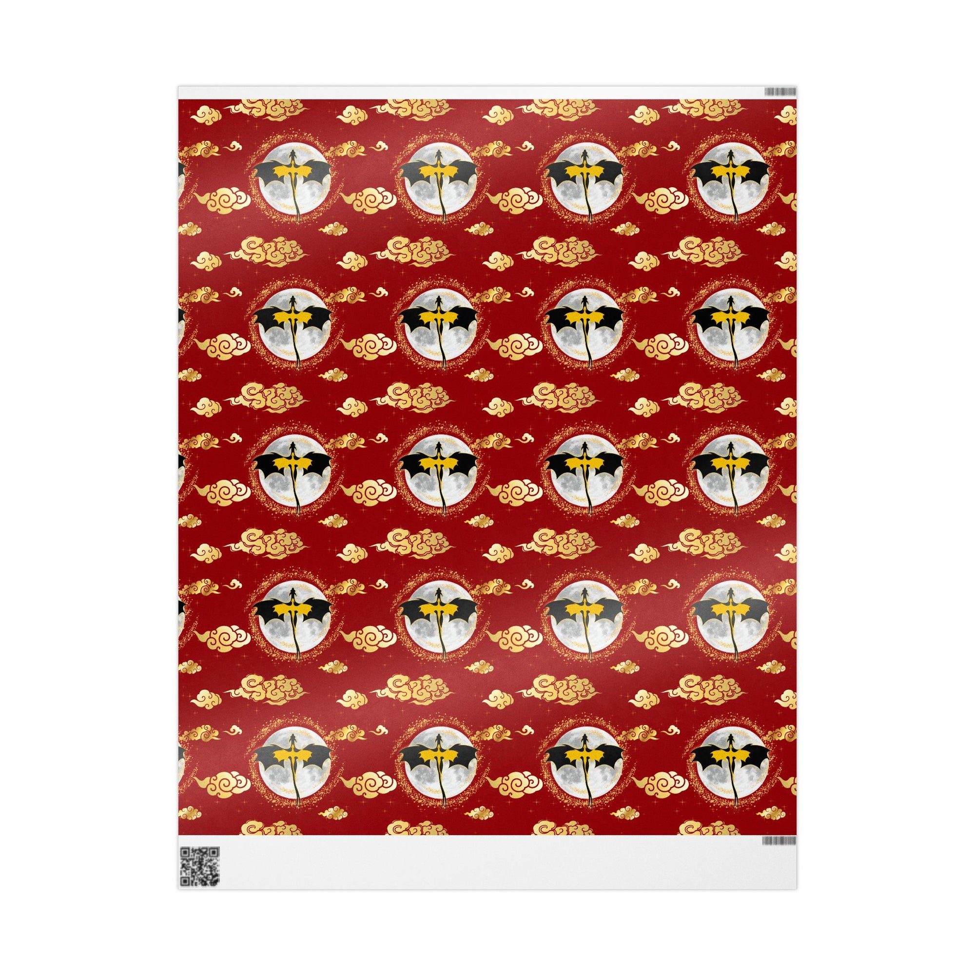 Dragons in Red Sky Wrapping Papers