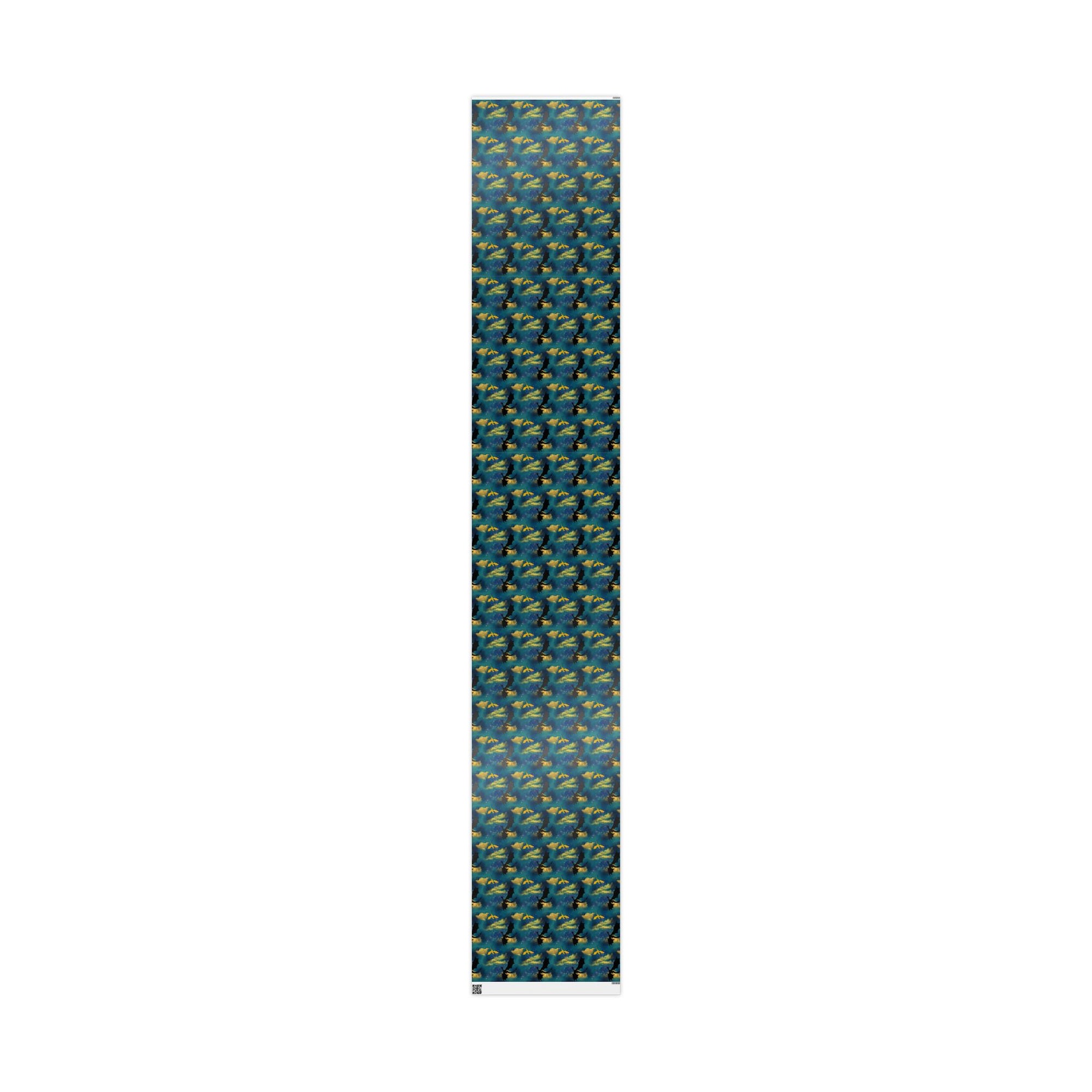 Dragons in Starry Night Sky Wrapping Paper