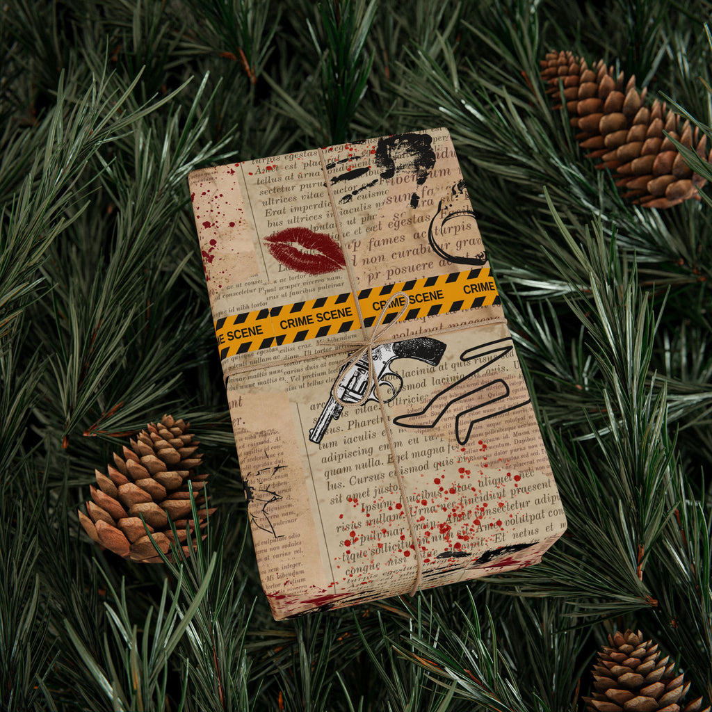 True Crime in Pages Wrapping Paper