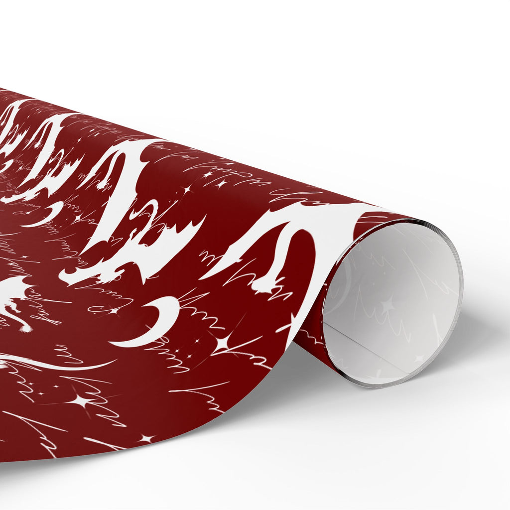 Fictional Dragons Red Wrapping Paper