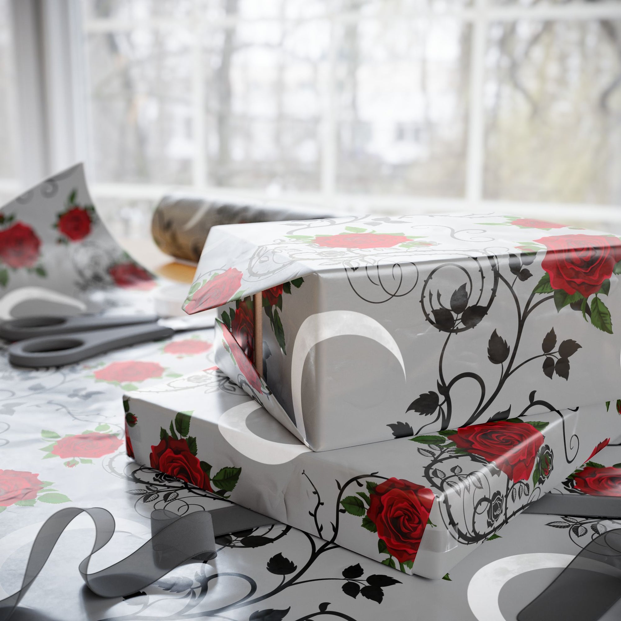 Dark Romance Moonlight Wrapping Paper
