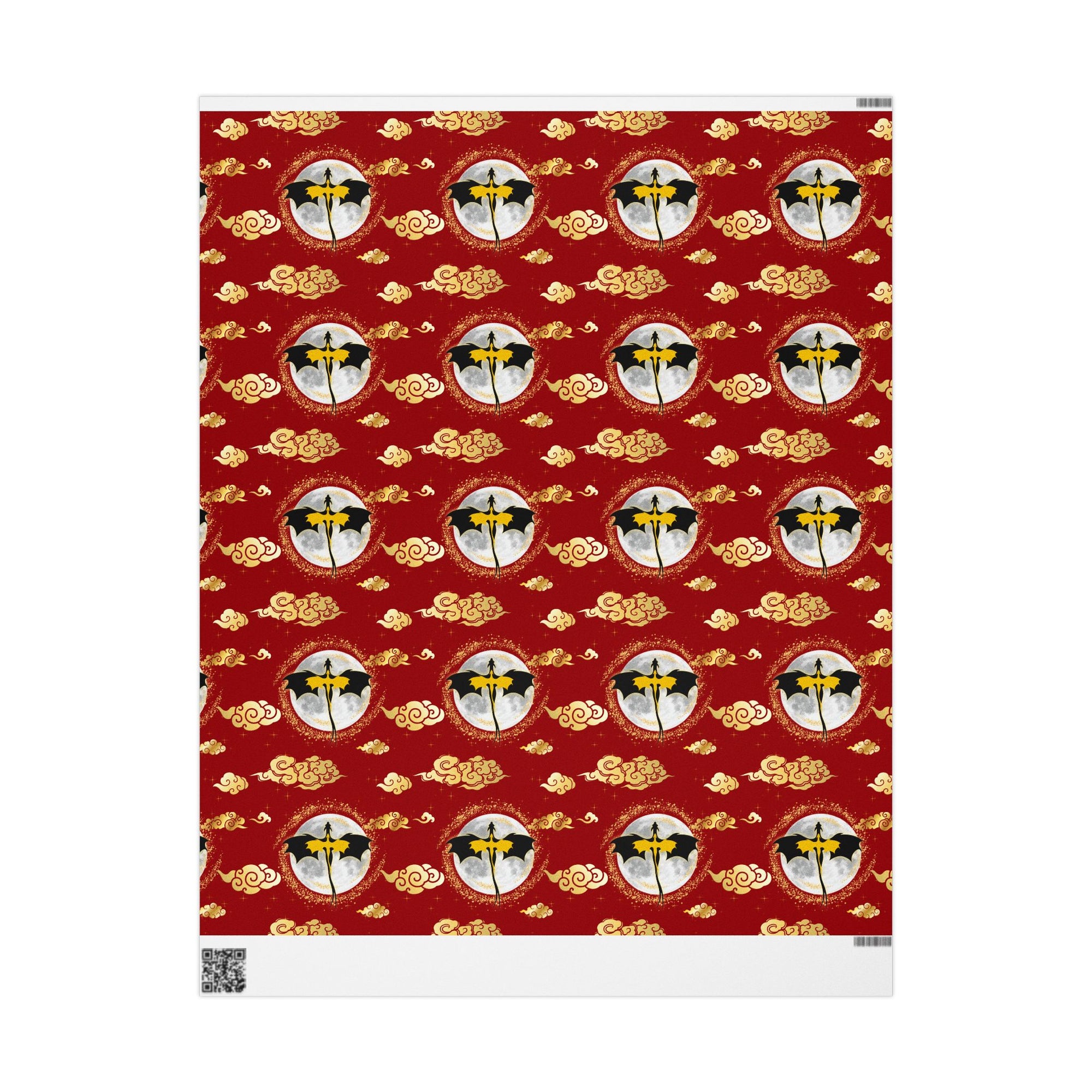 Dragons in Red Sky Wrapping Papers
