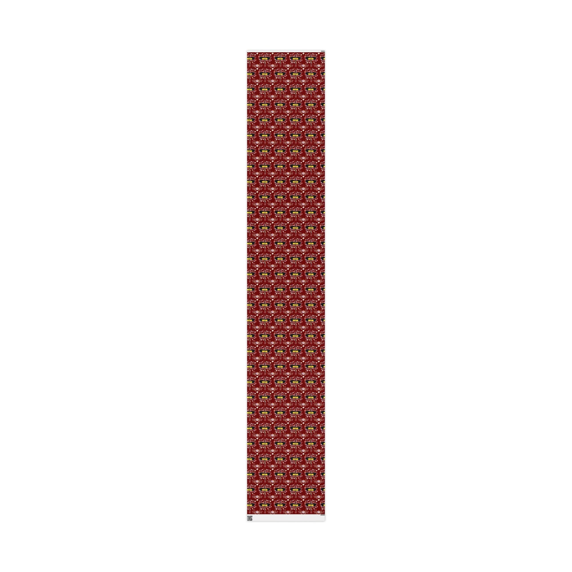 Floral Dragon in Red Sky Wrapping Paper