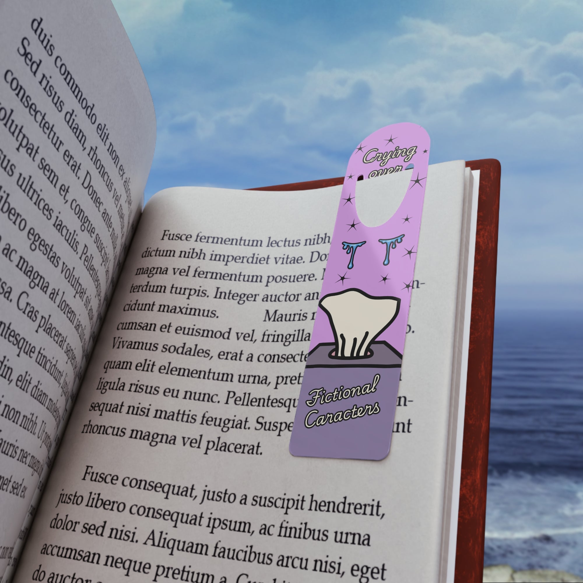 Crying Over Fictional Characters Bookmark