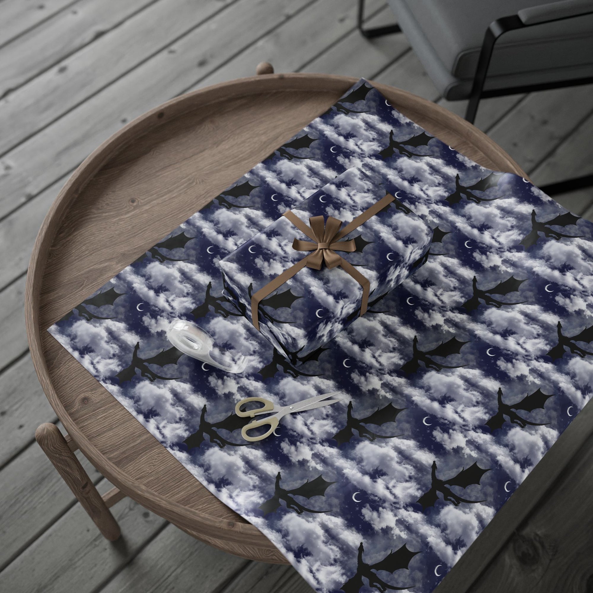 Dragon in Midnight Wrapping Paper