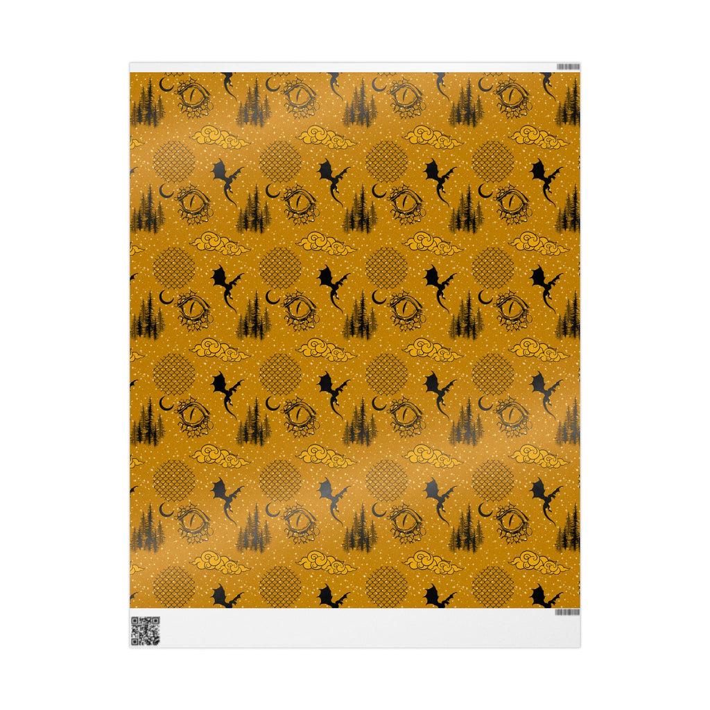 Golden Age of Dragons Wrapping Paper