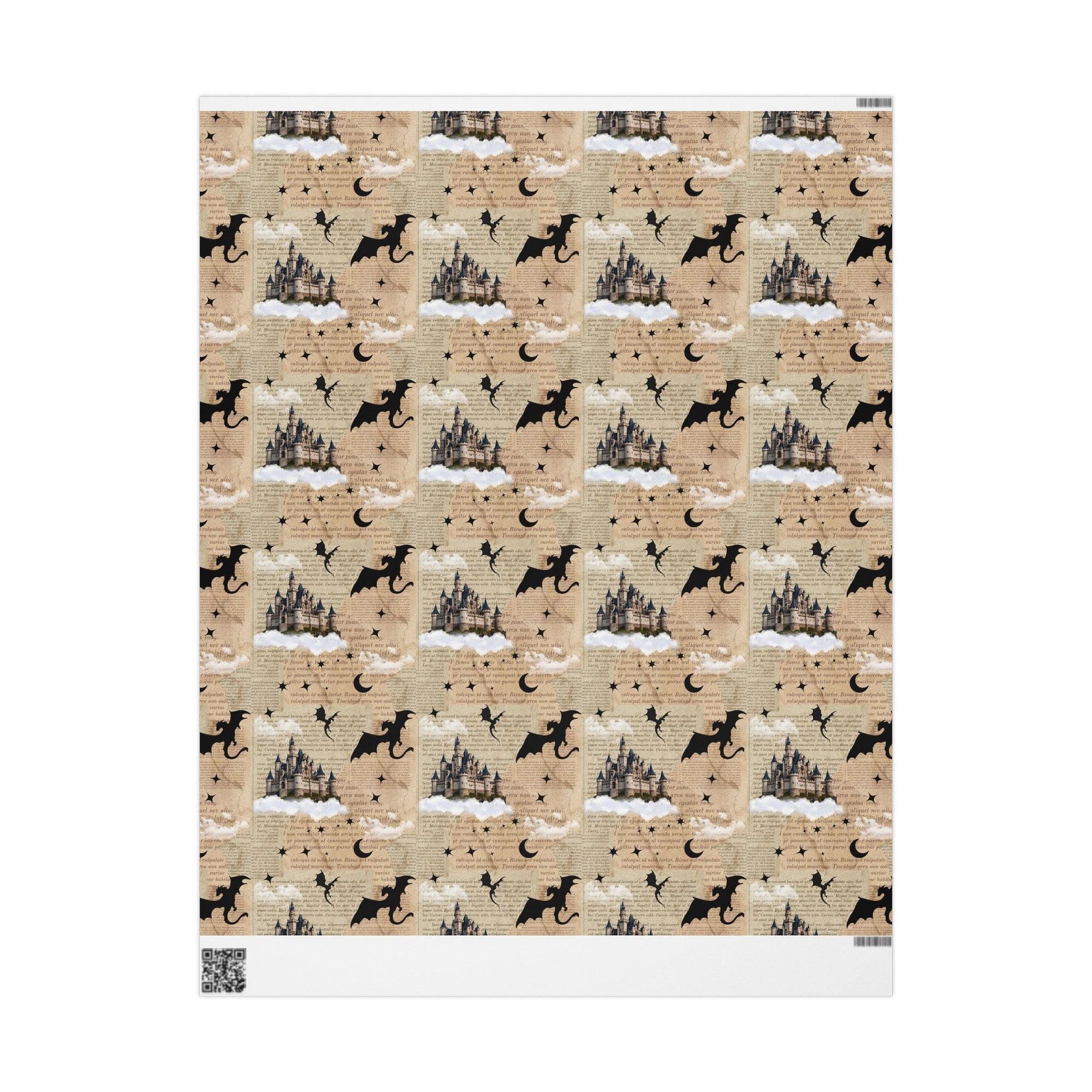 Castles in Pages Wrapping Paper