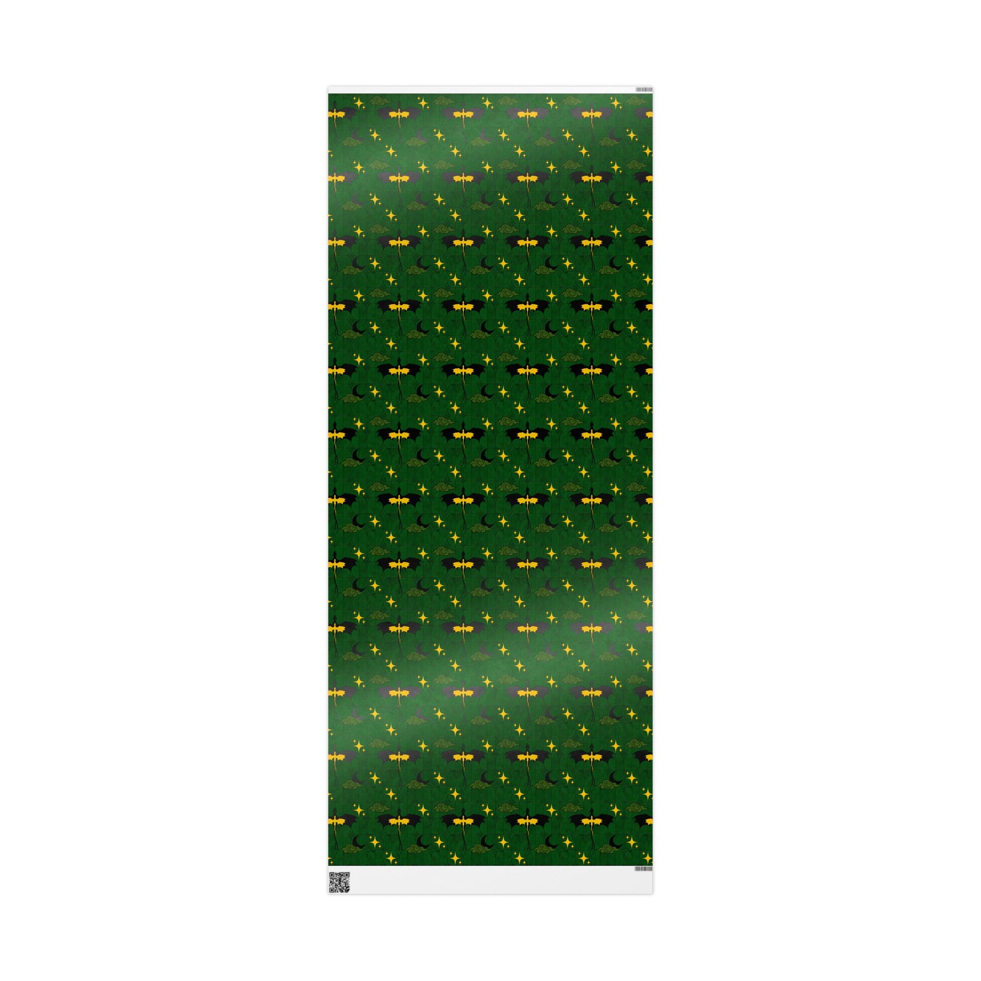 Dragon Green Stained Glass Wrapping Papers
