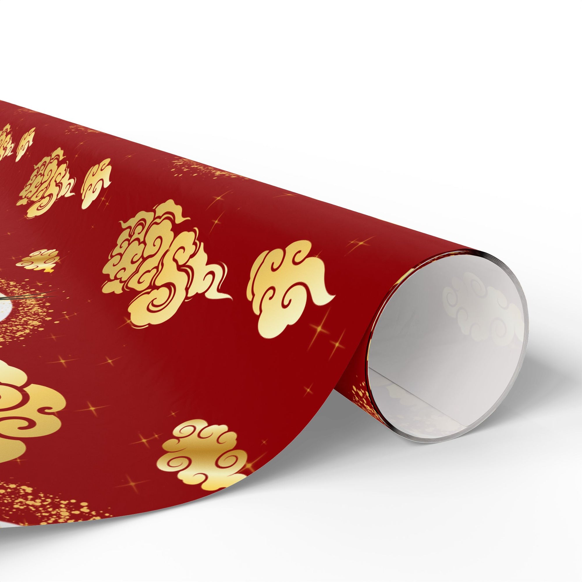 Dragons in Red Sky Wrapping Papers