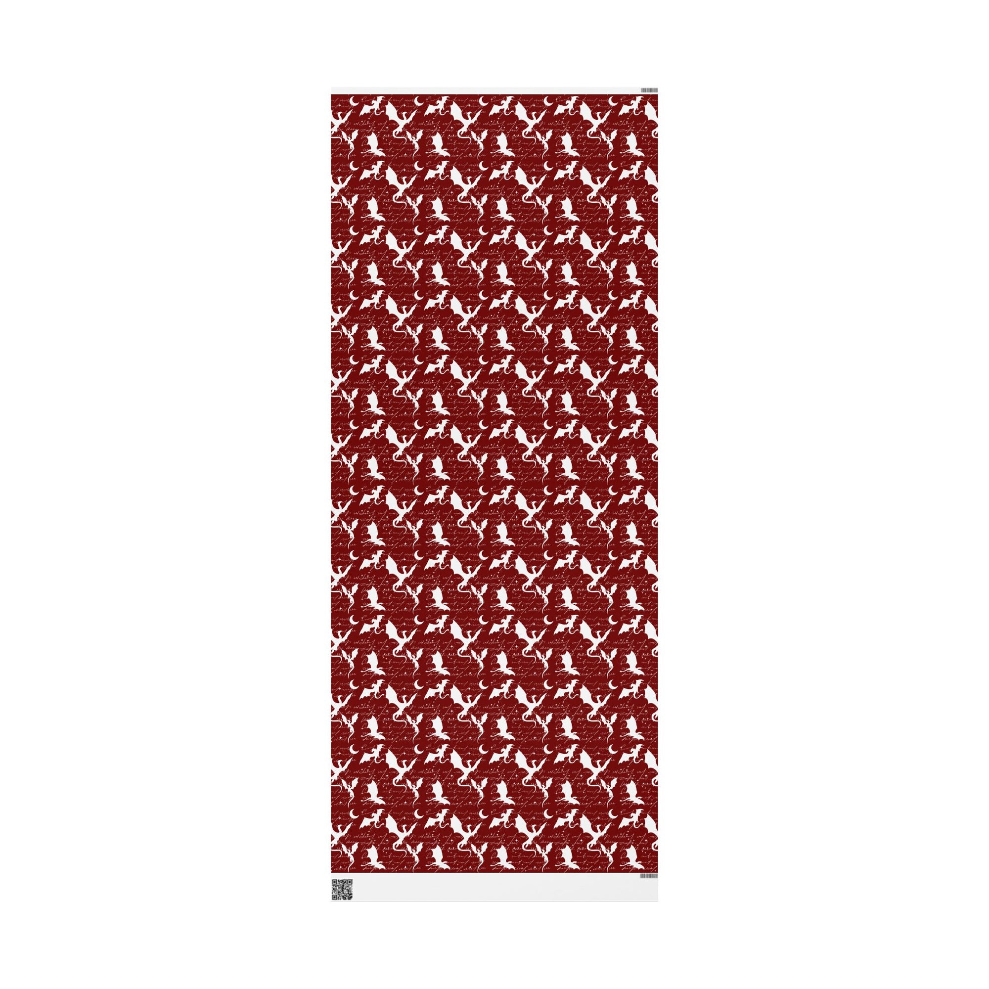 Fictional Dragons Red Wrapping Paper