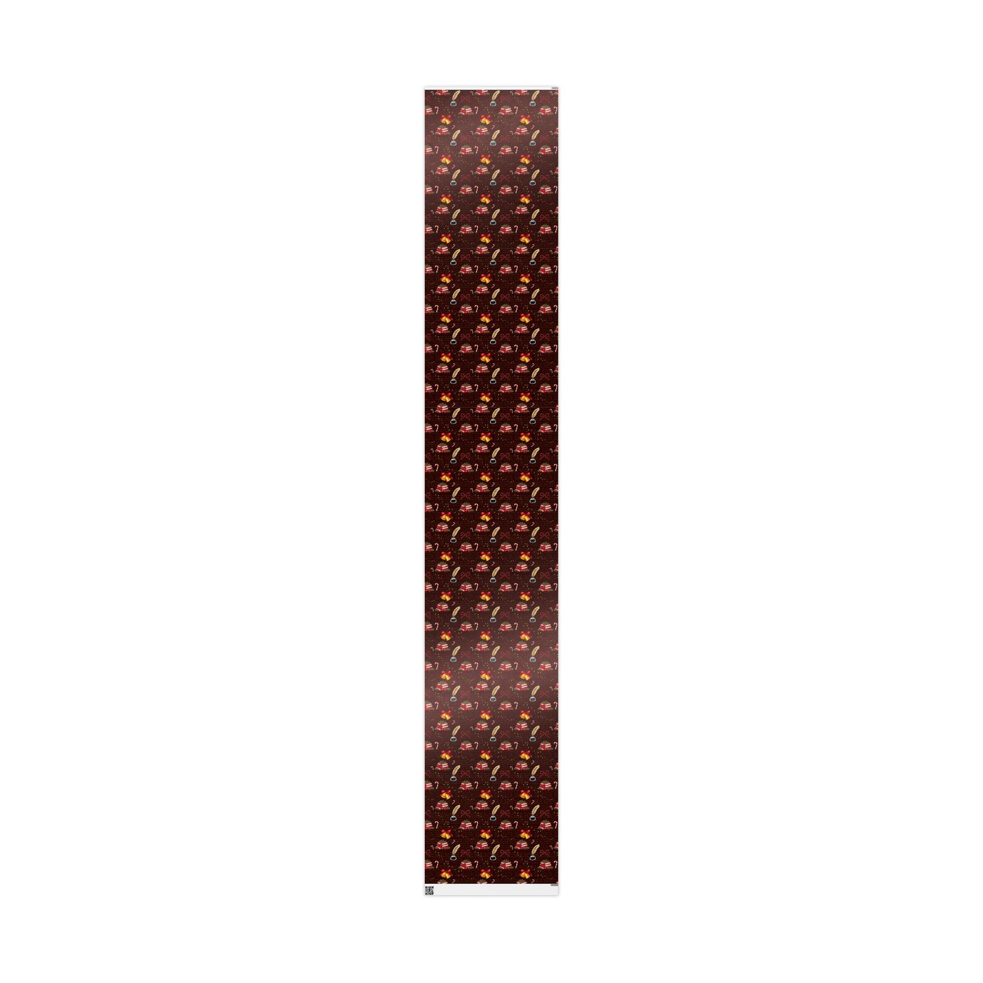 Bells and Books Red Wrapping Paper