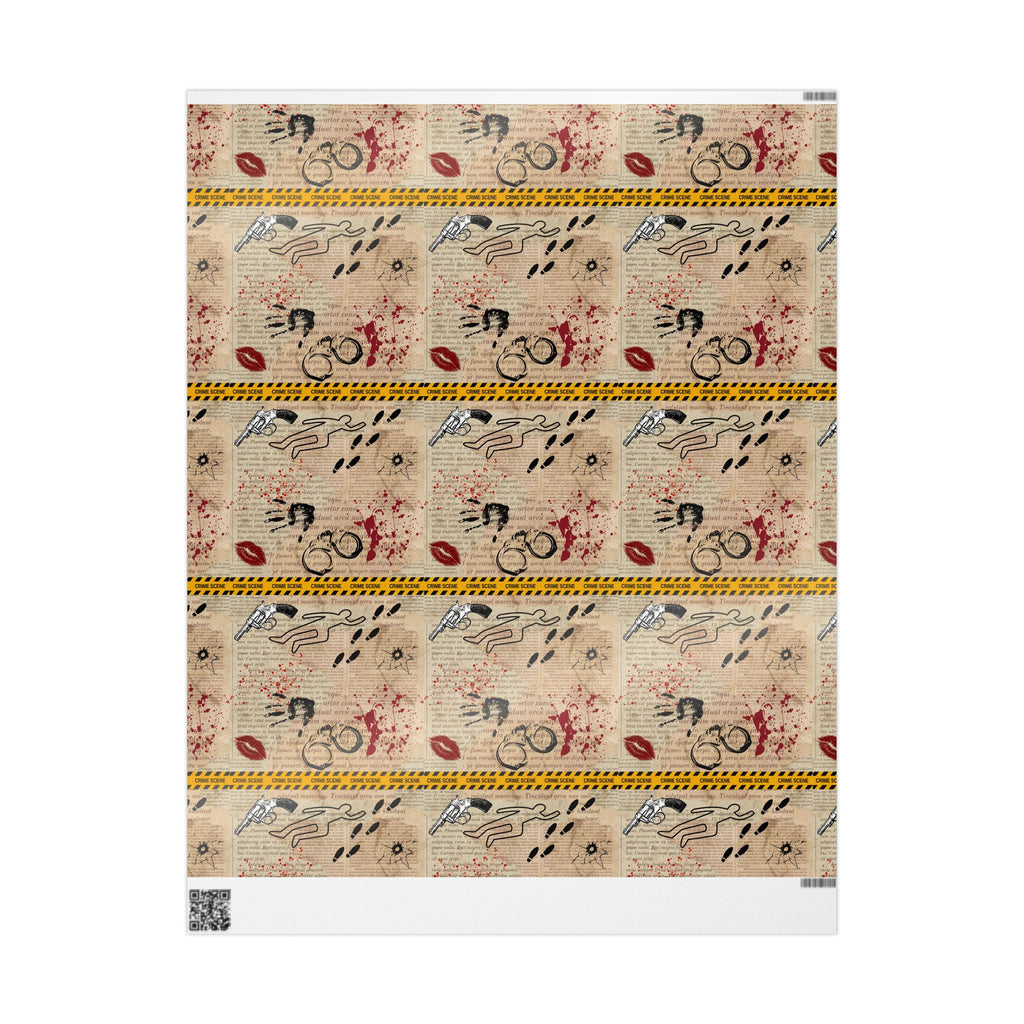 True Crime in Pages Wrapping Paper