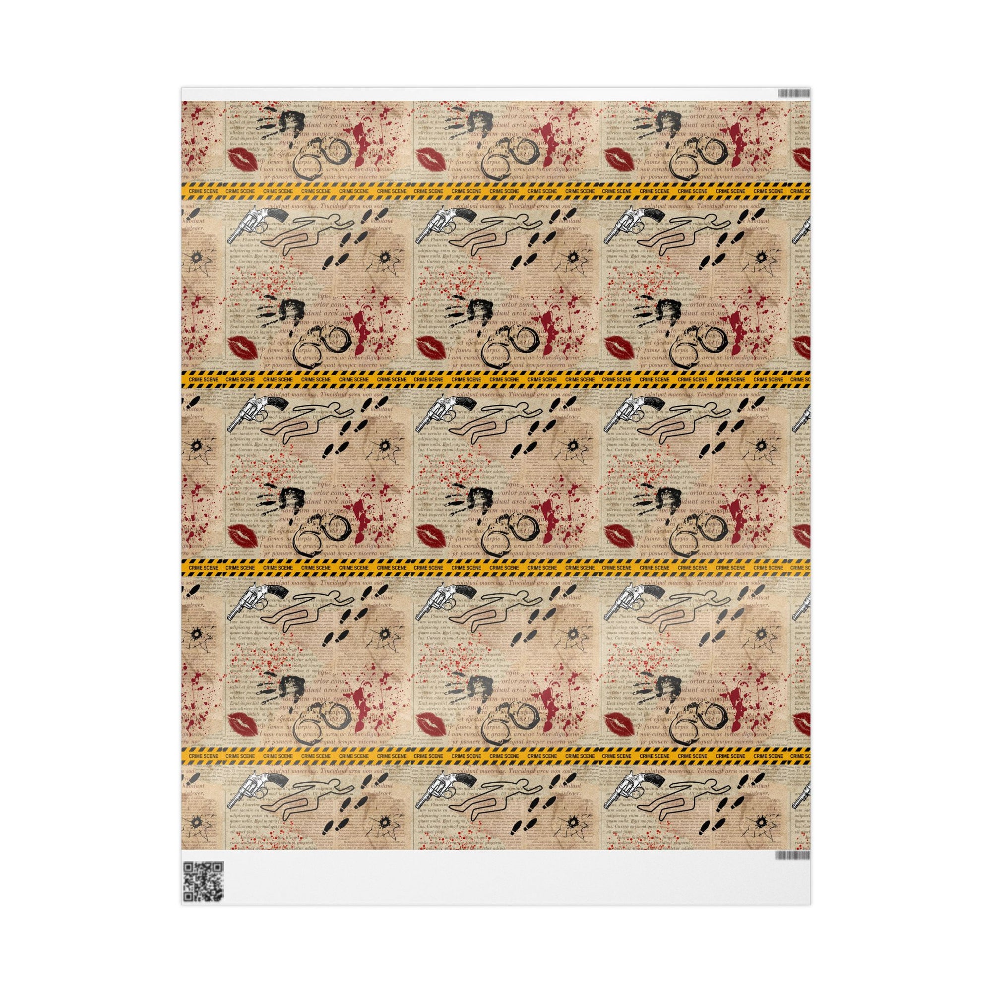 True Crime in Pages Wrapping Paper