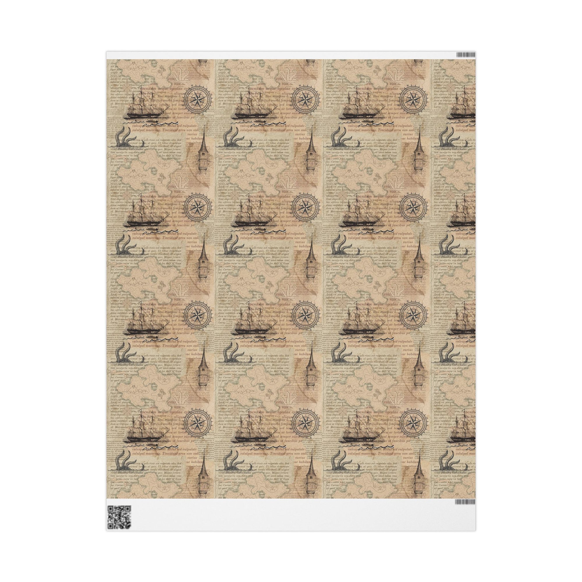 Maps in Pages Wrapping Paper