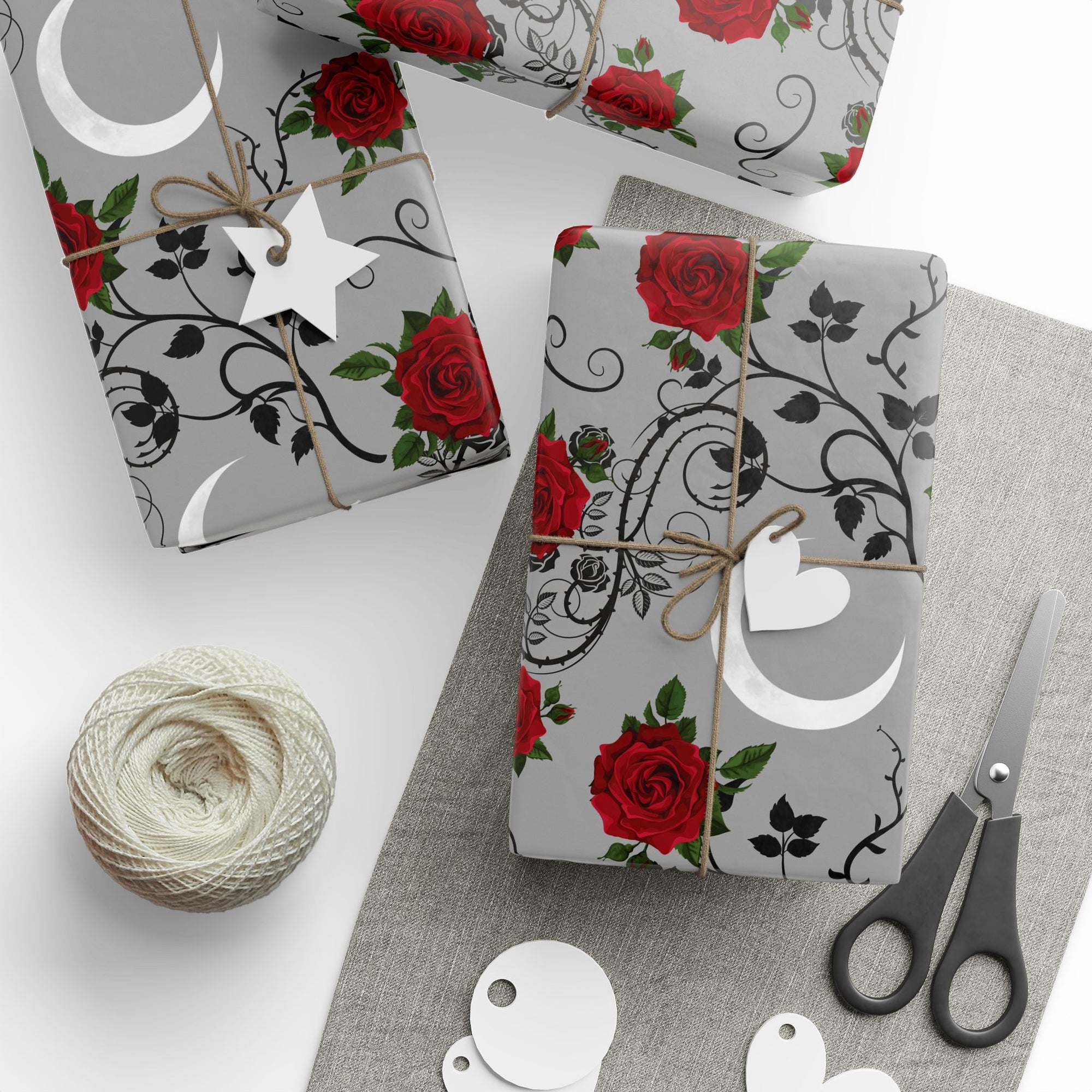 Dark Romance Moonlight Wrapping Paper