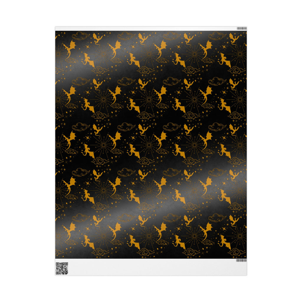 Royal Dragons in Night Wrapping Paper
