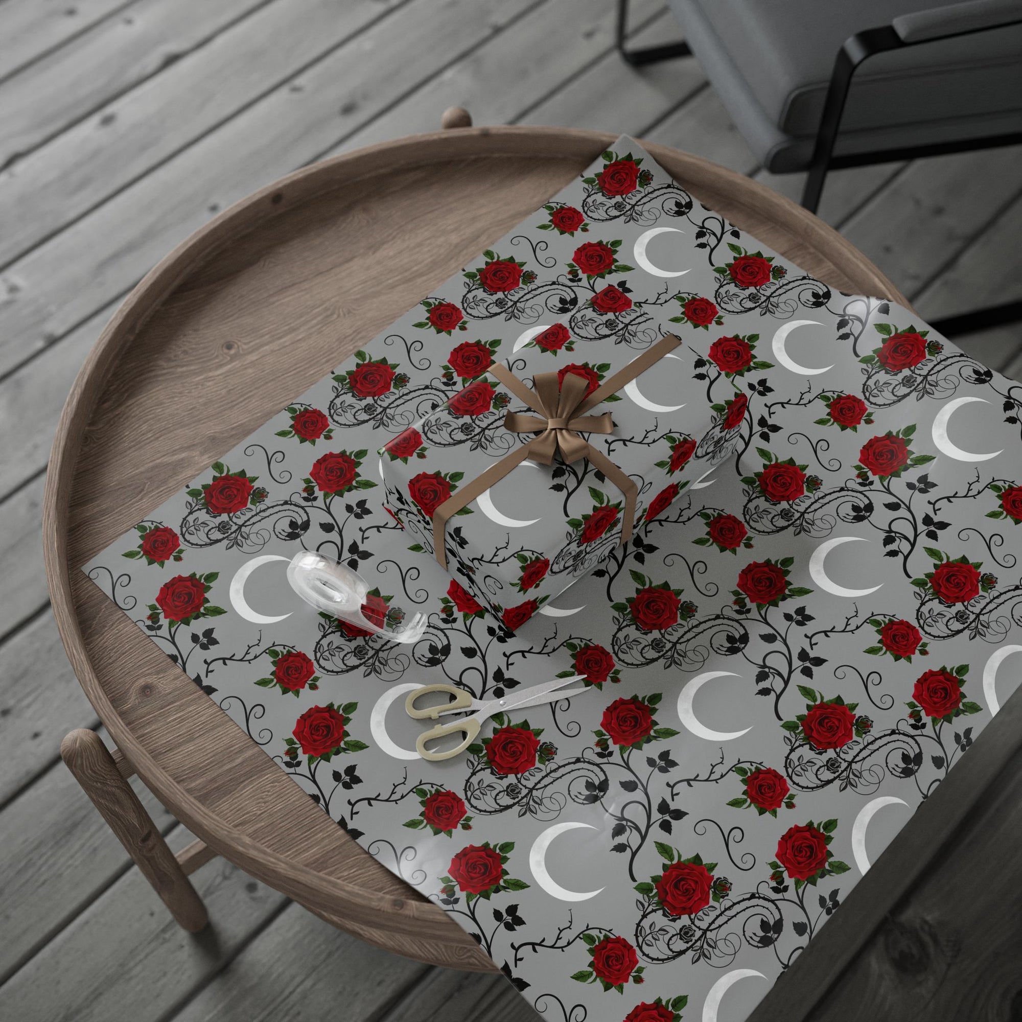 Dark Romance Moonlight Wrapping Paper
