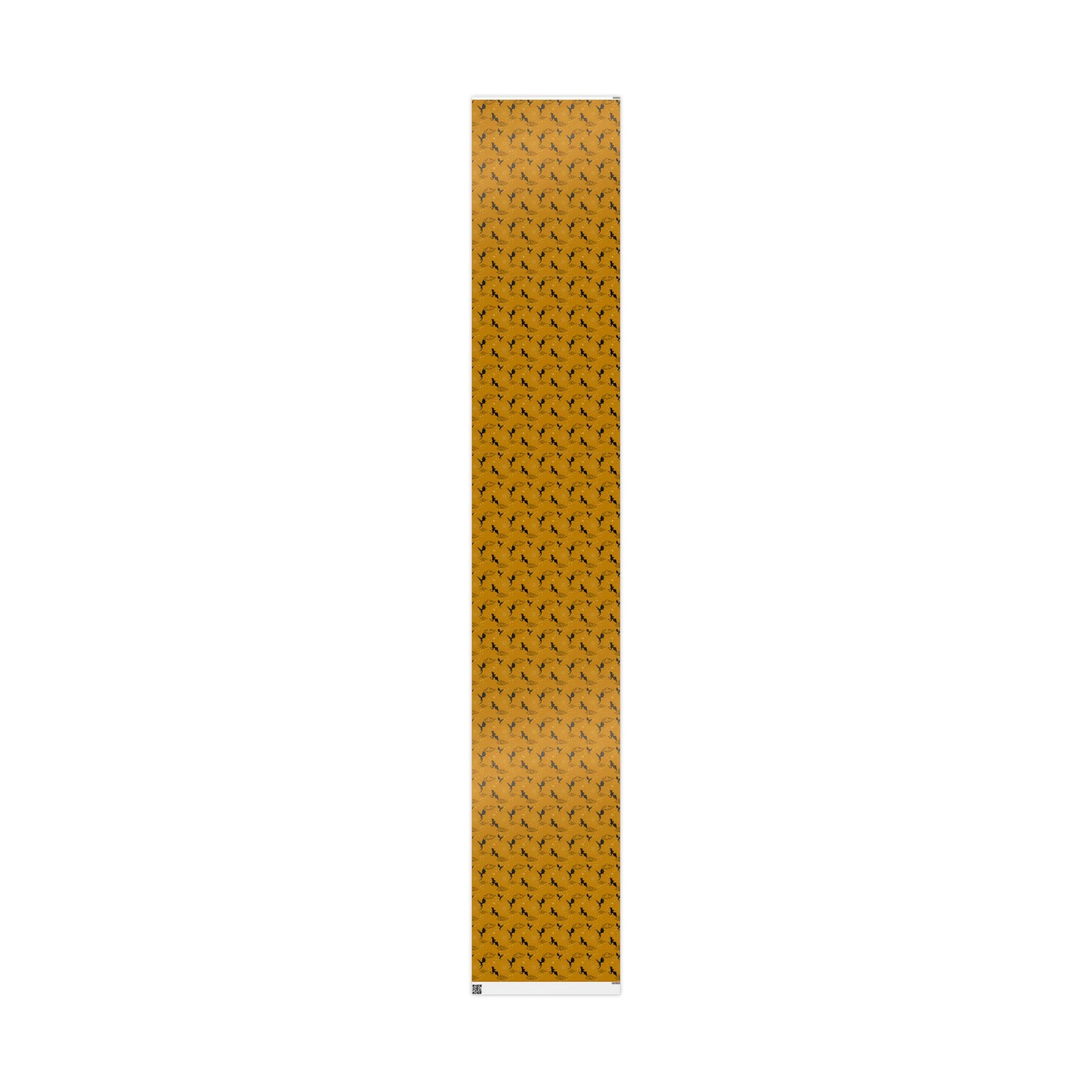 Dragons in Golden Sky Wrapping Papers