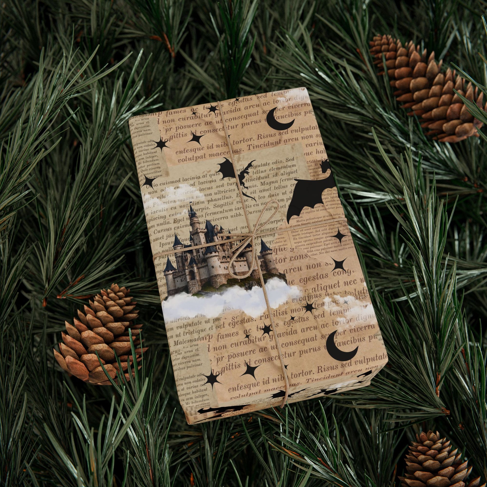 Castles in Pages Wrapping Paper