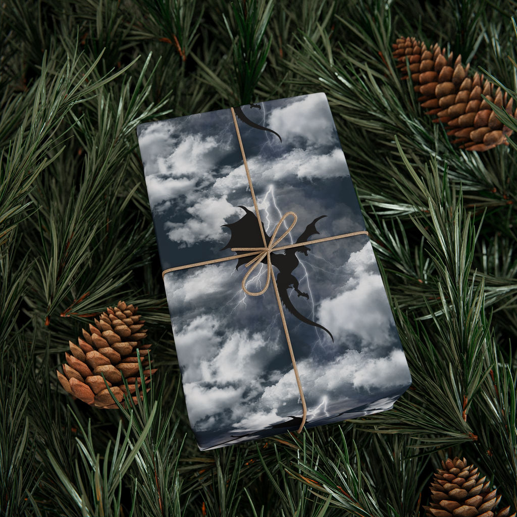 Dragon in Thee Storm Wrapping Paper