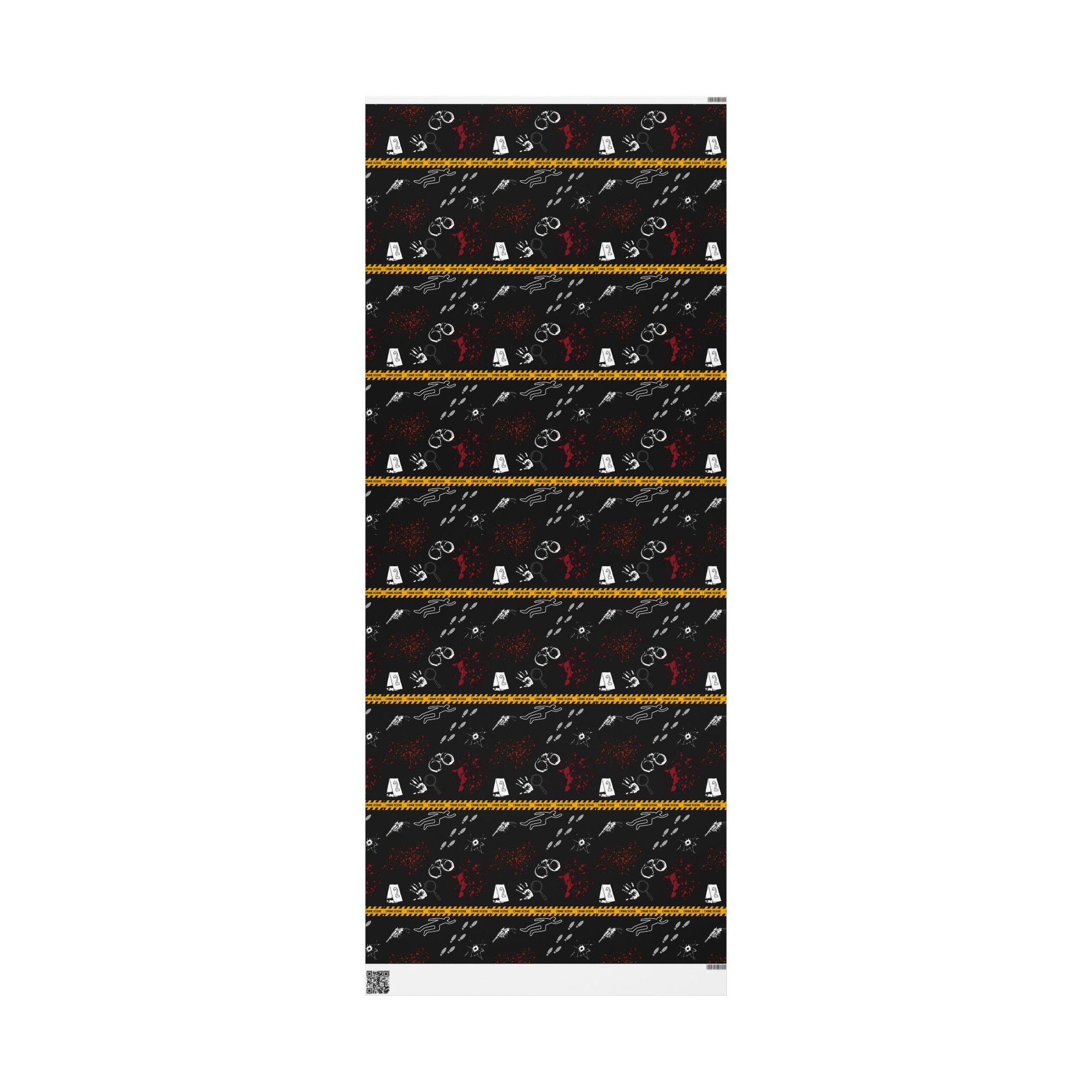 True Crime Black Wrapping Paper