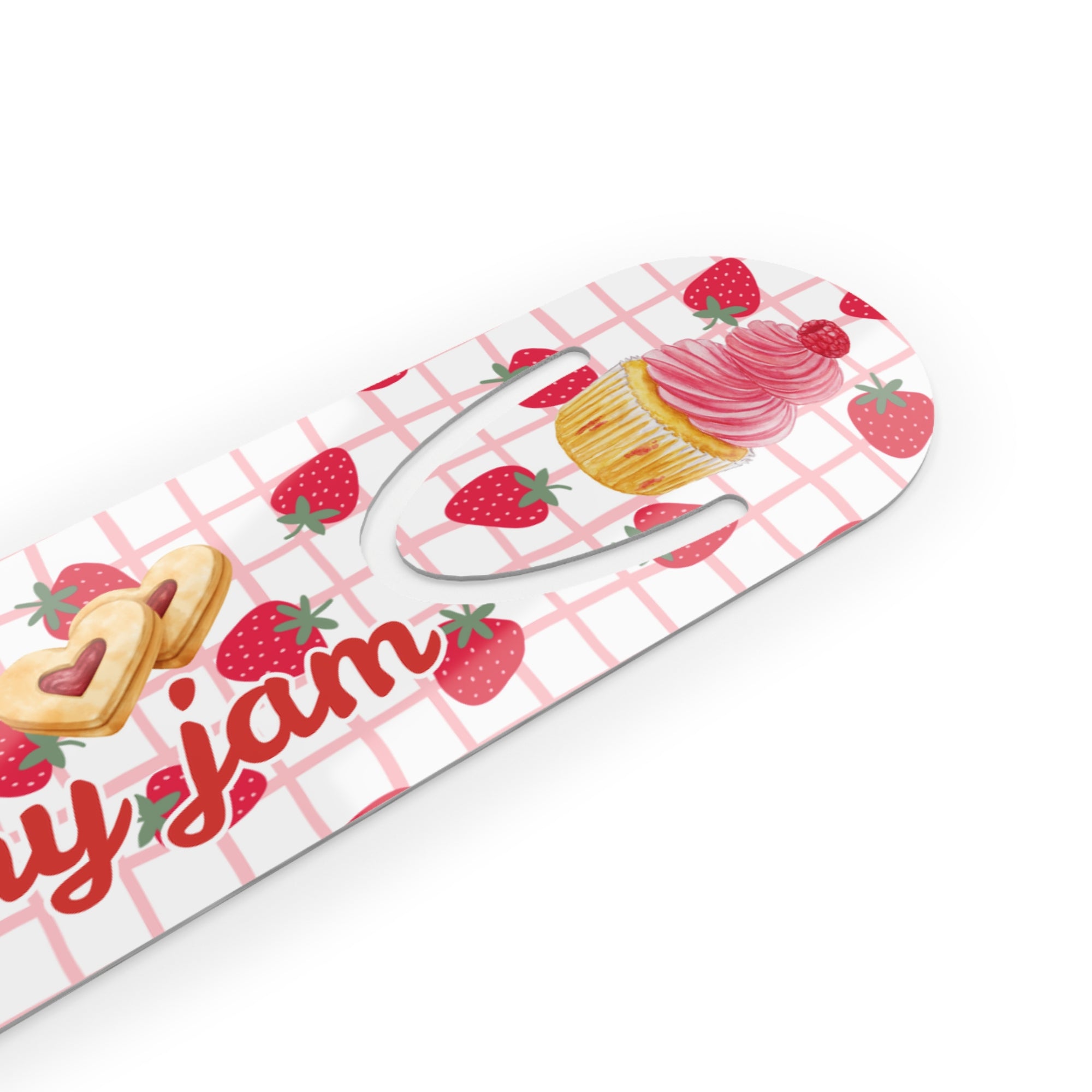 Reading is MY Jam Strawberry Bookmark