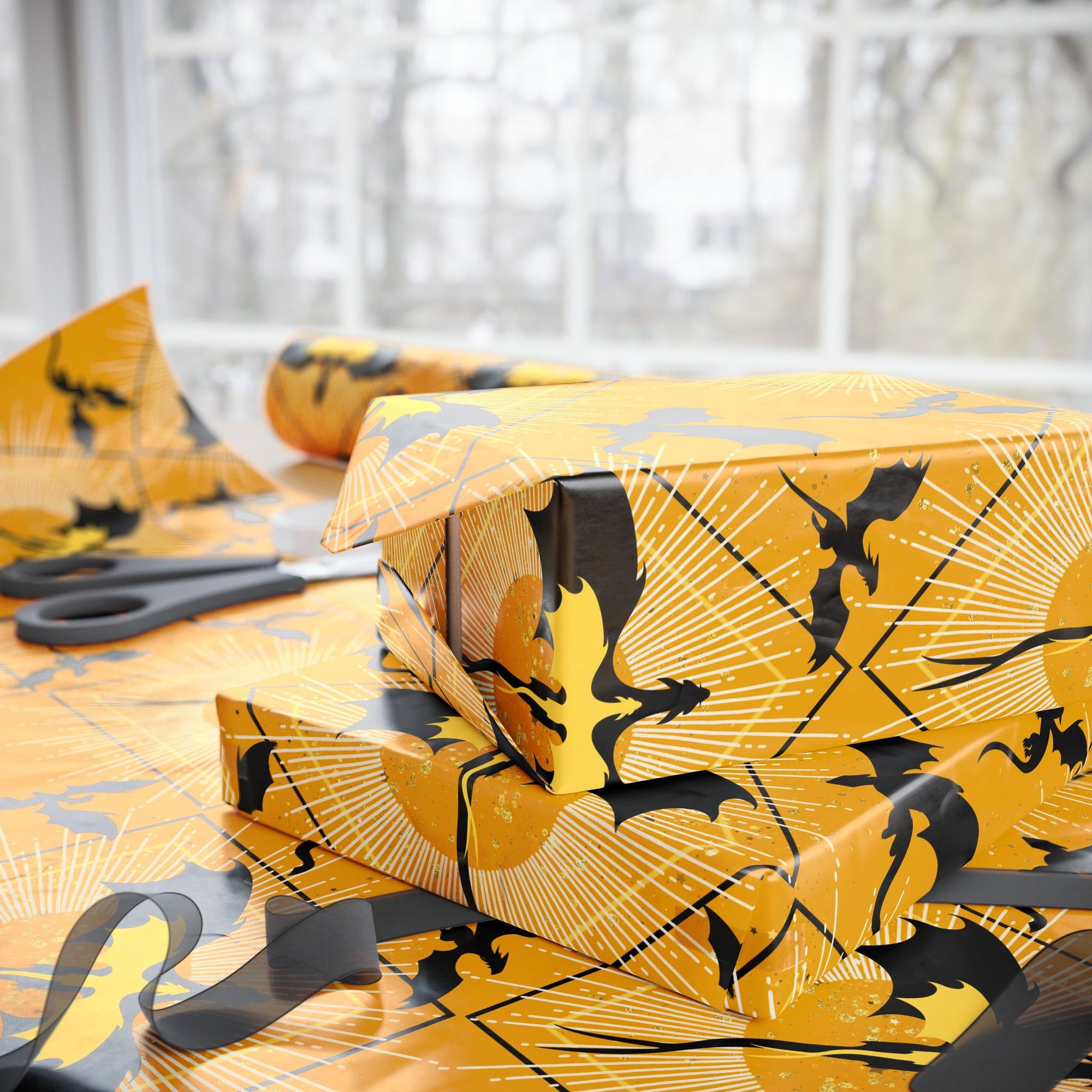 Dragons in Sunlight Wrapping Paper