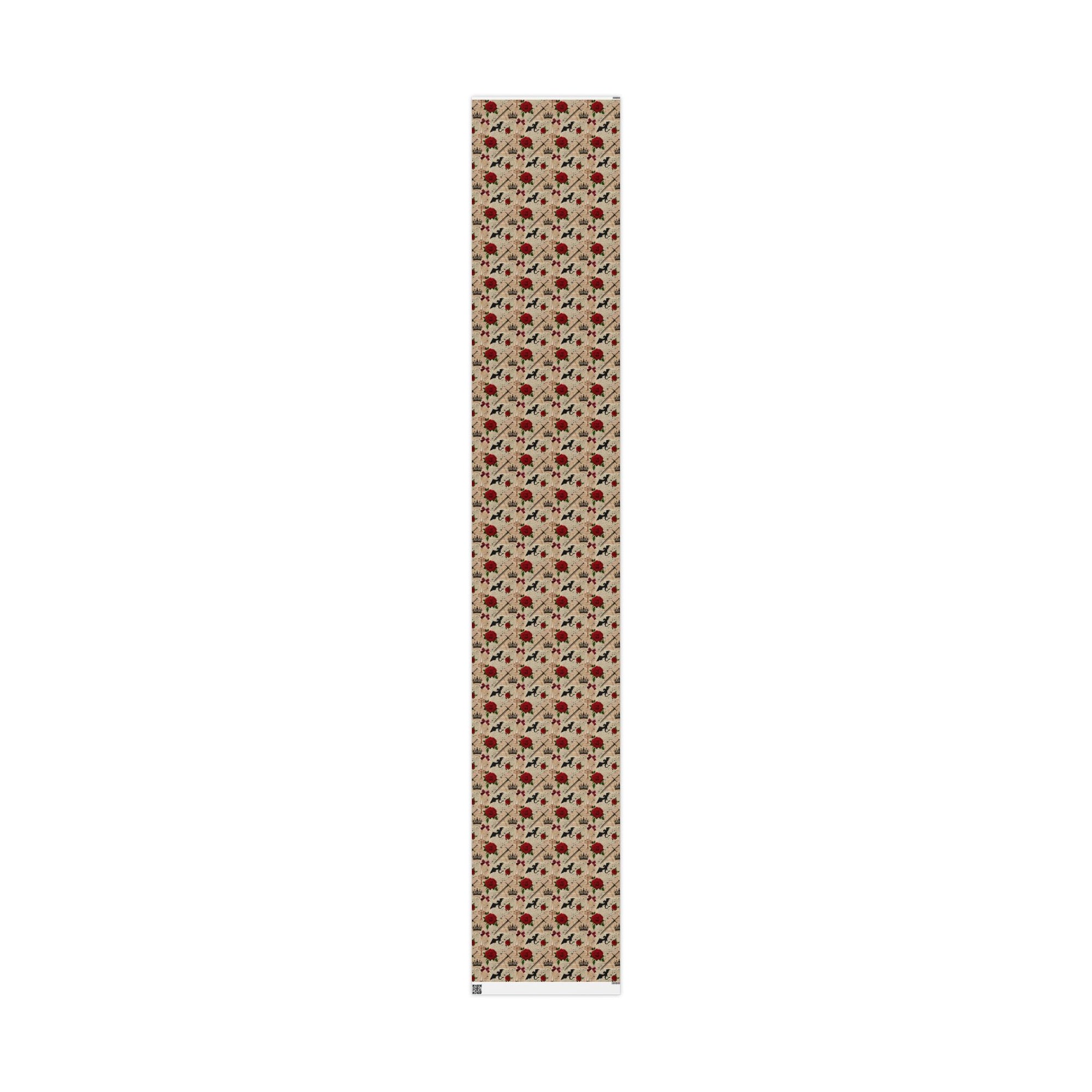 Swords and Roses Wrapping Paper