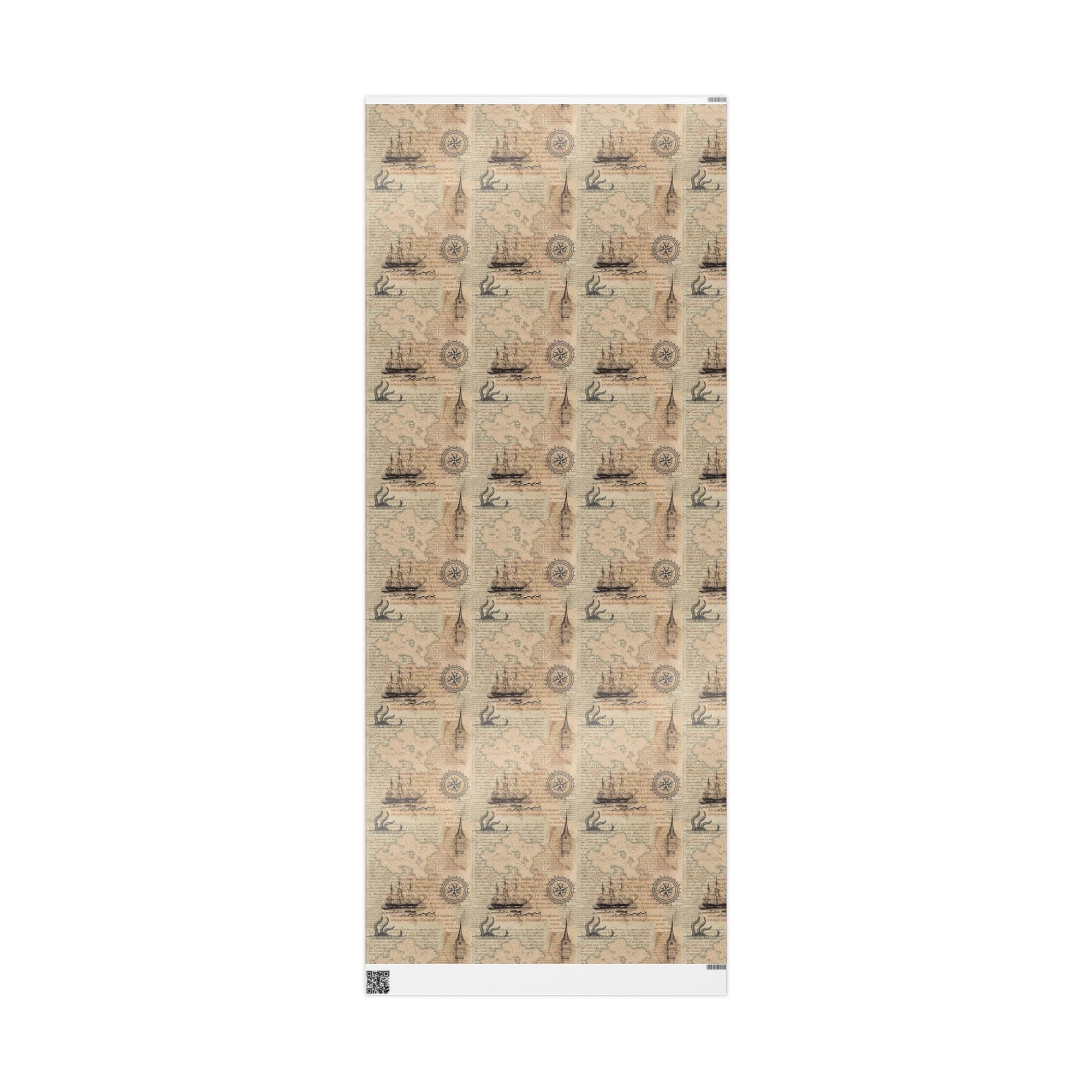 Maps in Pages Wrapping Paper