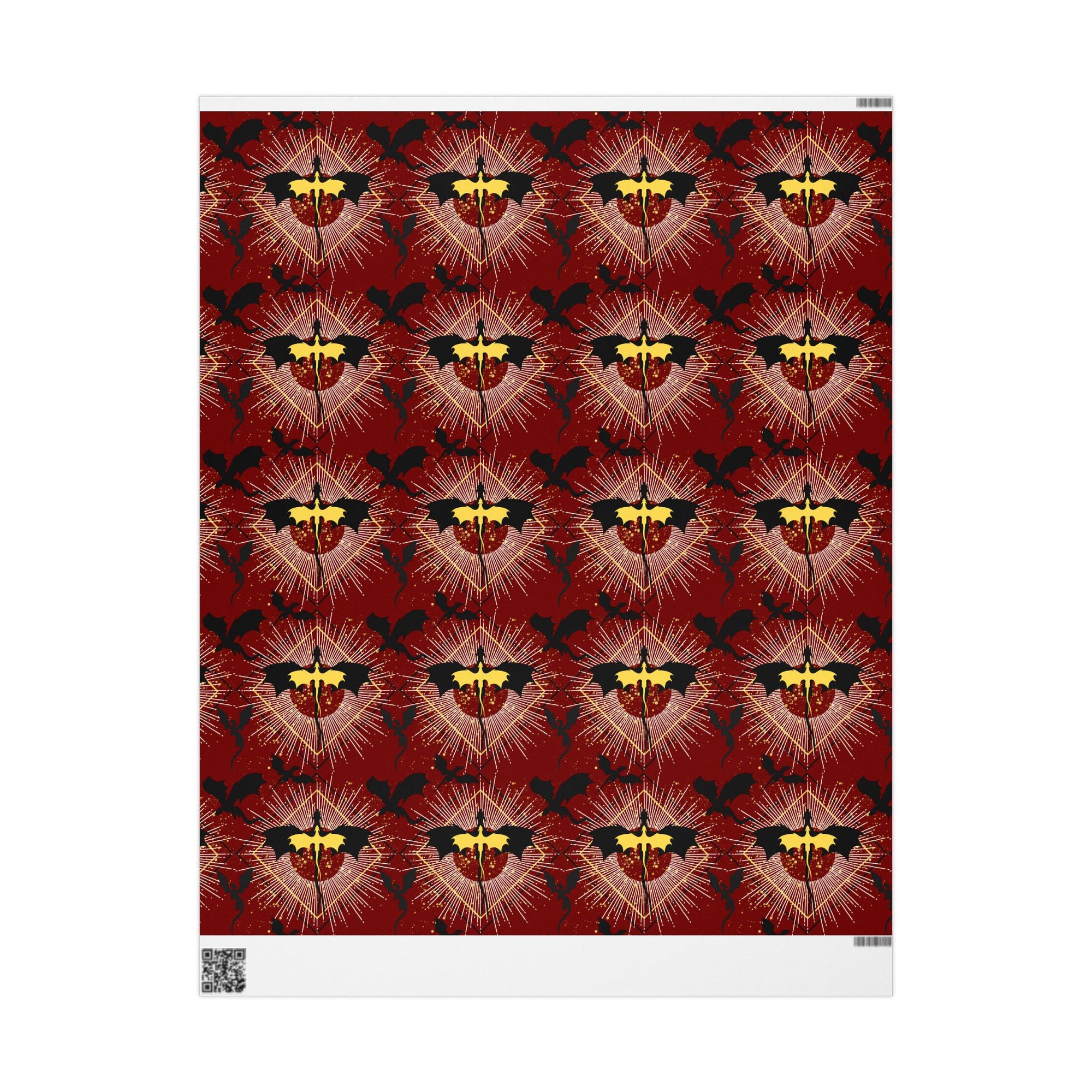 Cherry Red Dragon Wrapping Paper