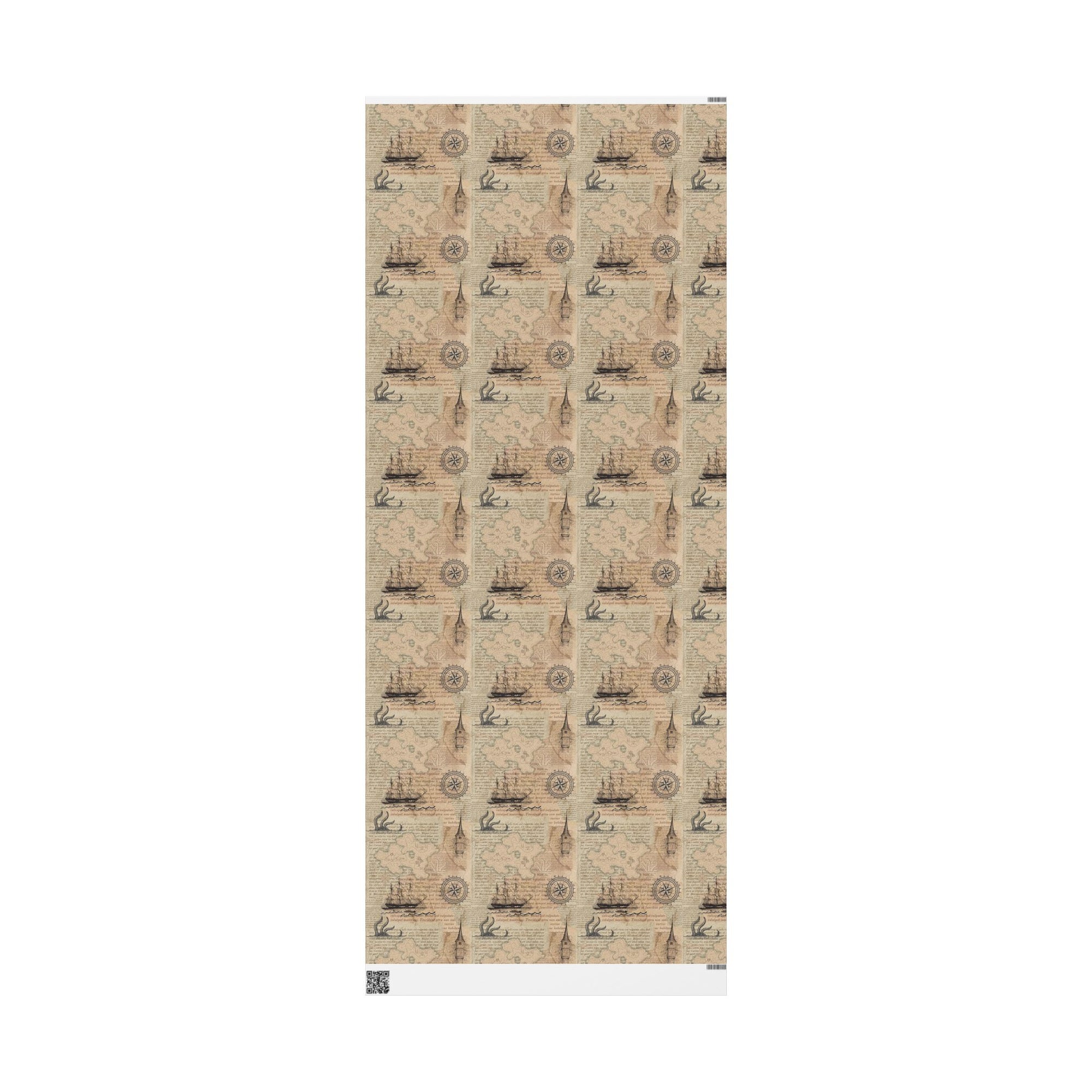Maps in Pages Wrapping Paper