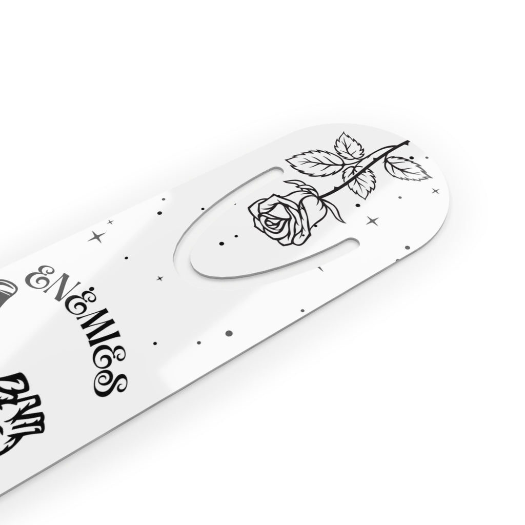 Enemies to Lovers White Bookmark