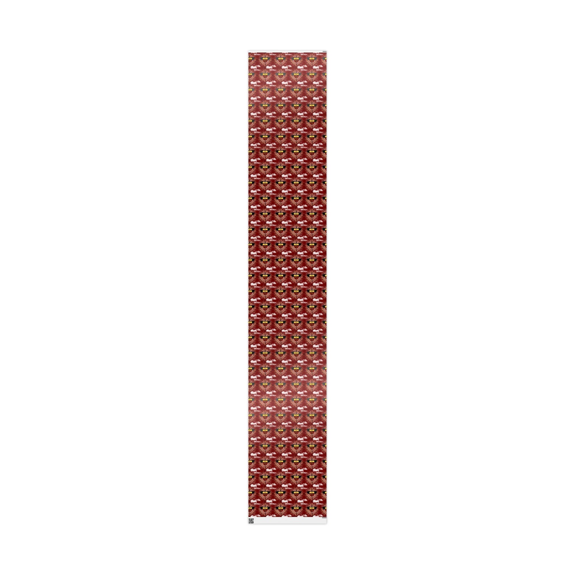 Dragons in Cloudy Red Sky Wrapping Paper