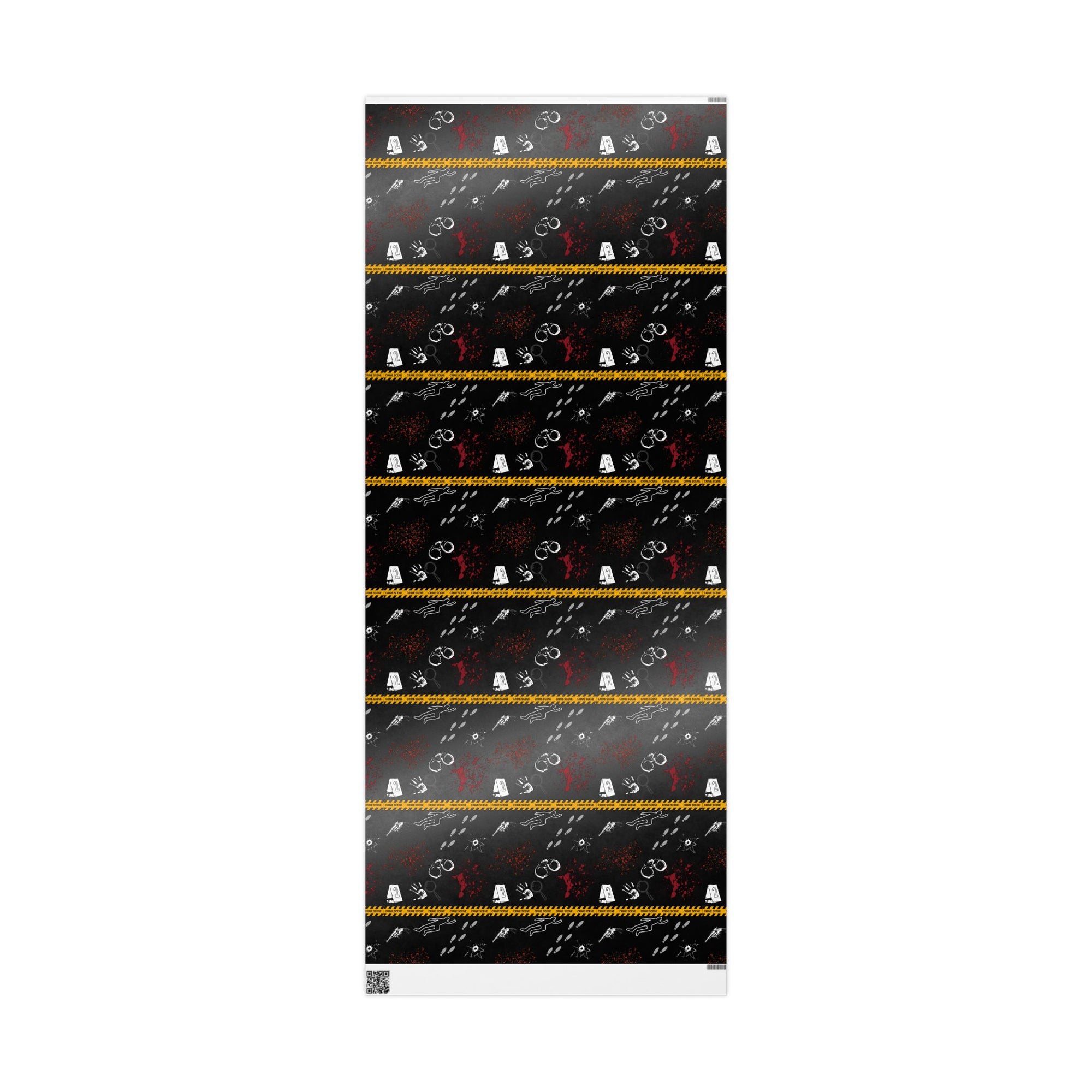 True Crime Black Wrapping Paper