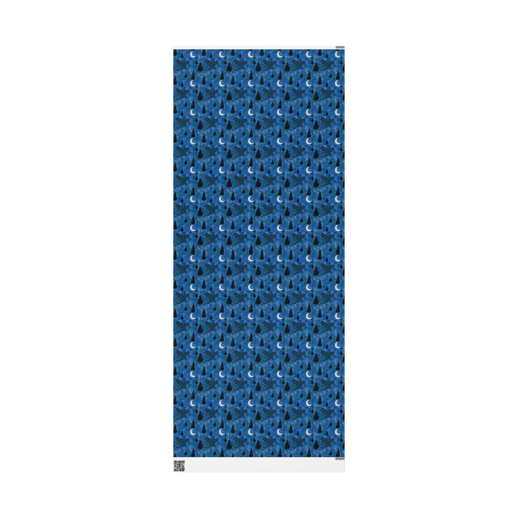 Midnight Dragon Stained Glass Wrapping Paper