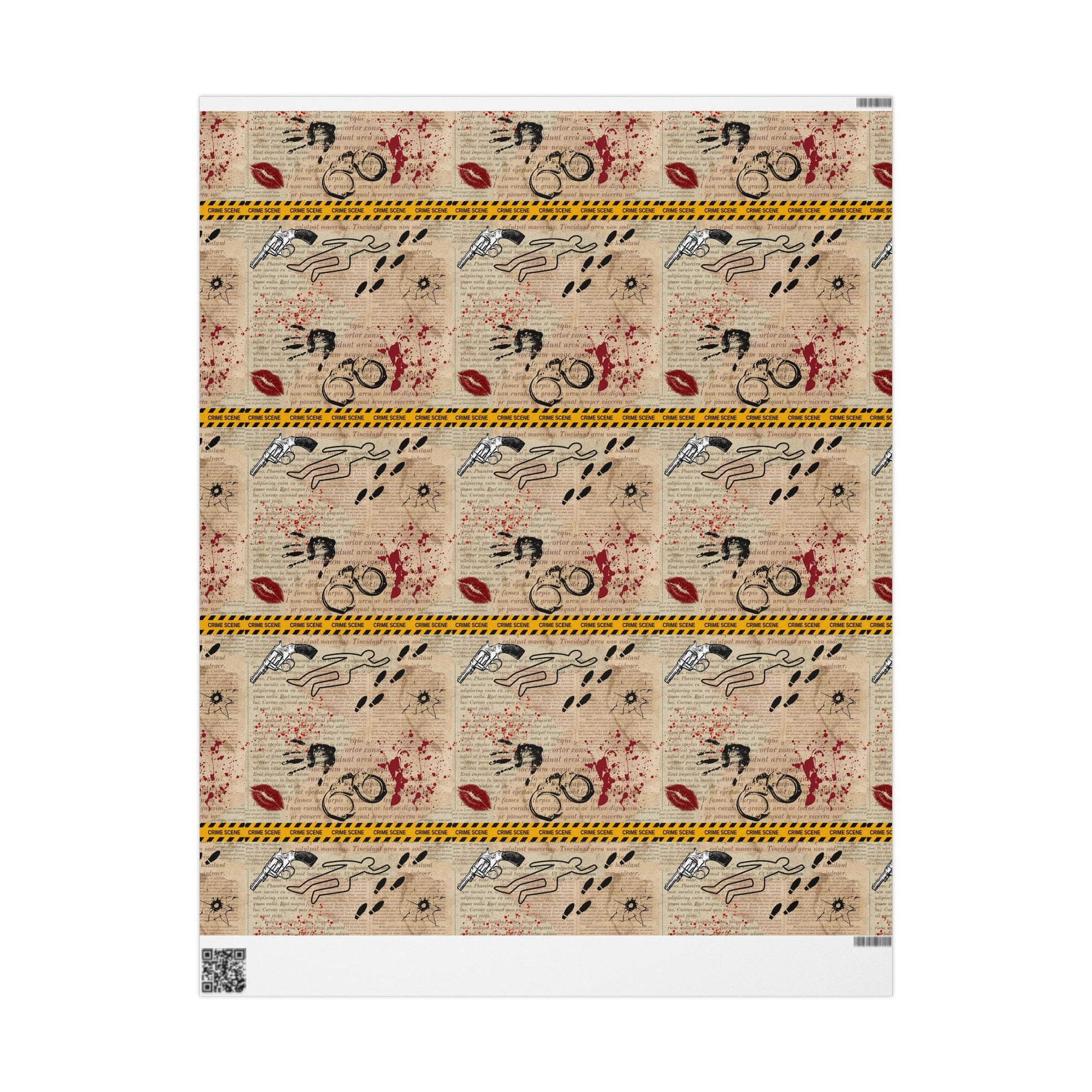True Crime in Pages Wrapping Paper