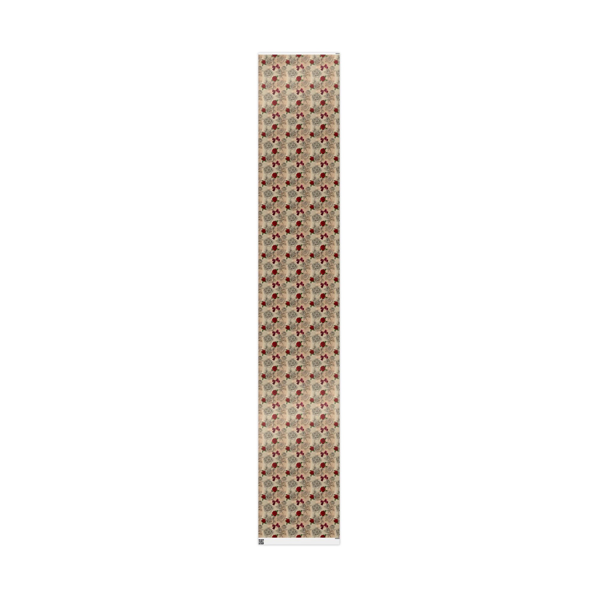 Roses in Pages Wrapping Paper