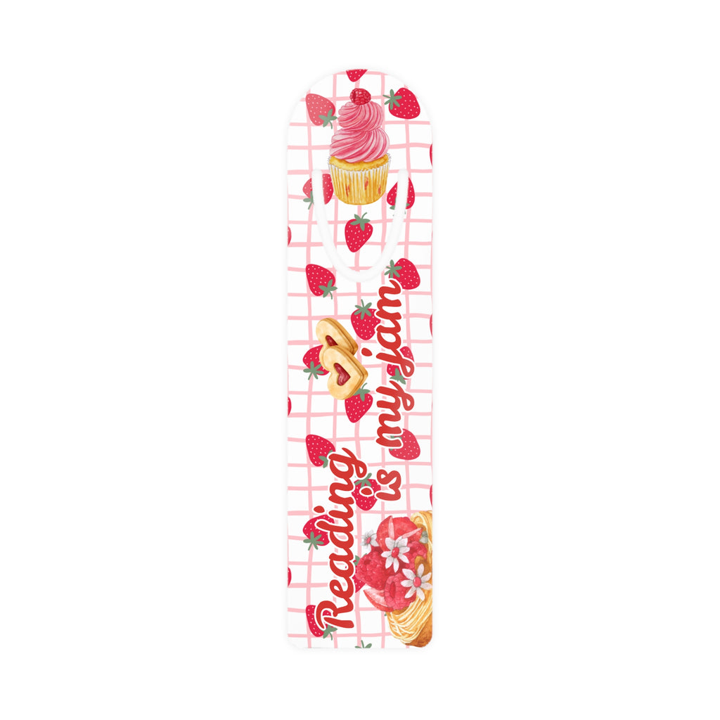 Reading is MY Jam Strawberry Bookmark